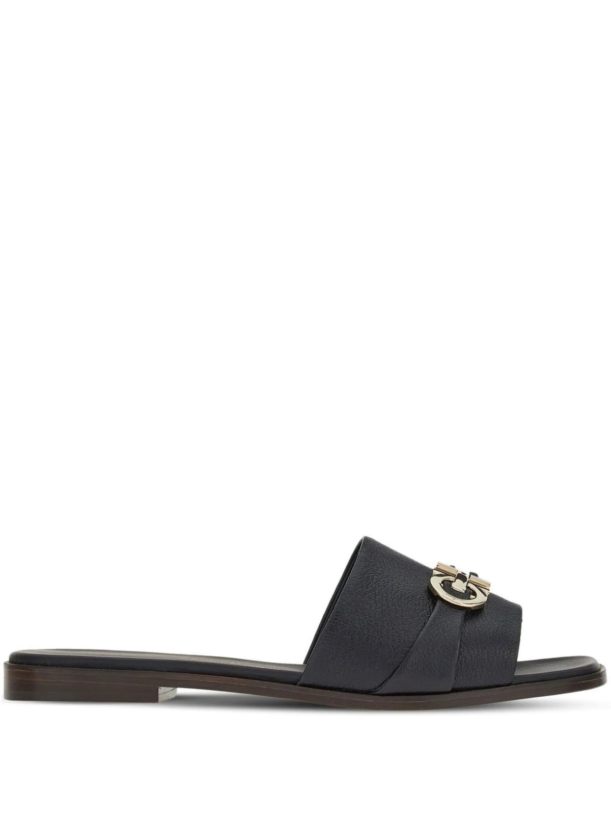 Ferragamo - Leather Logo Plaque Sandals