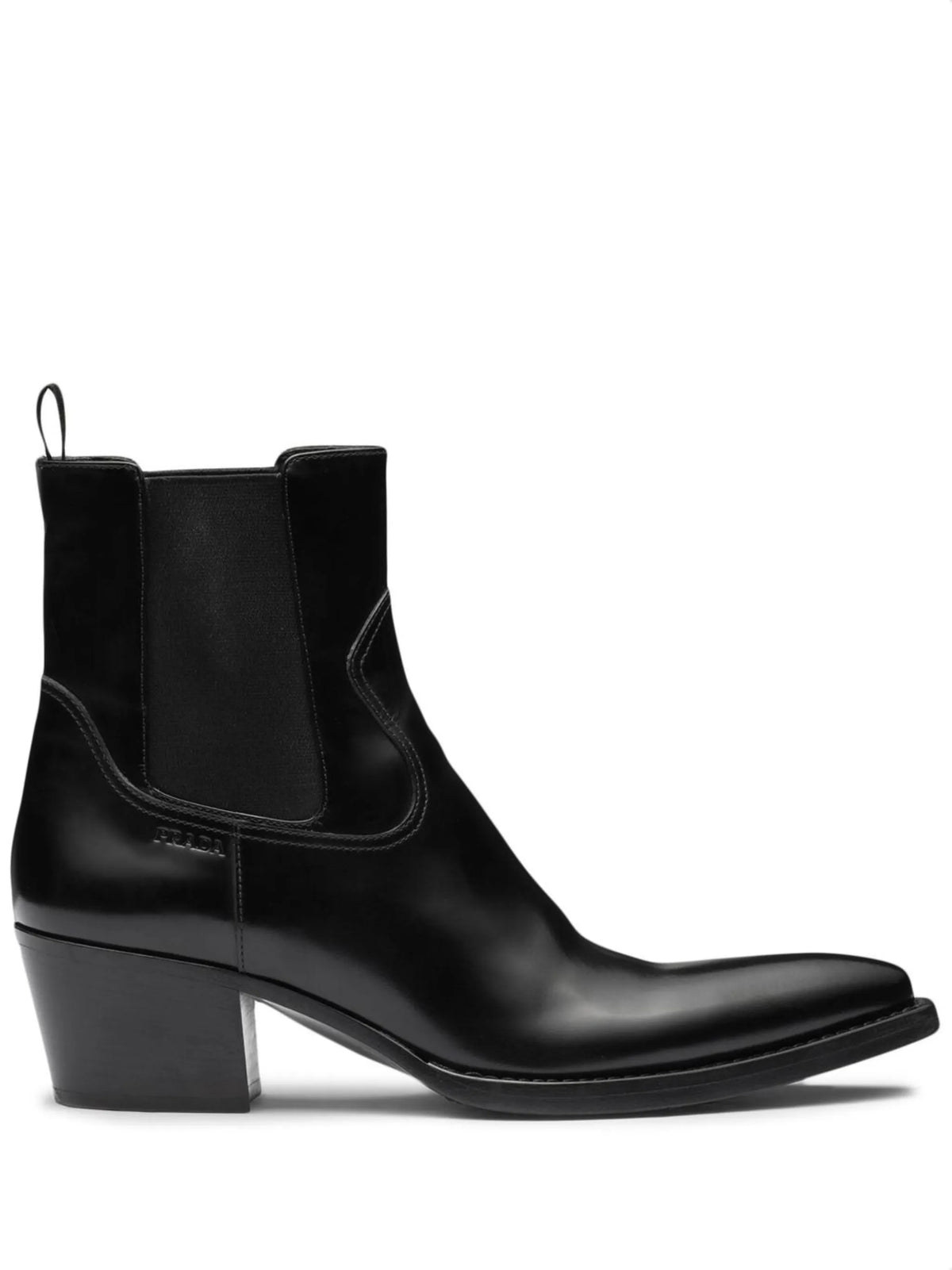 Prada - Brushed Leather Chelsea Boots