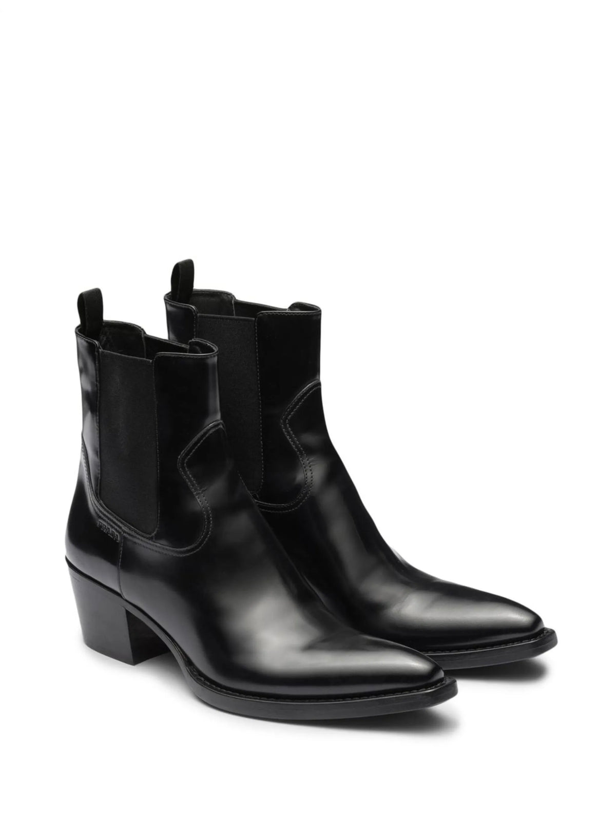 Prada - Brushed Leather Chelsea Boots