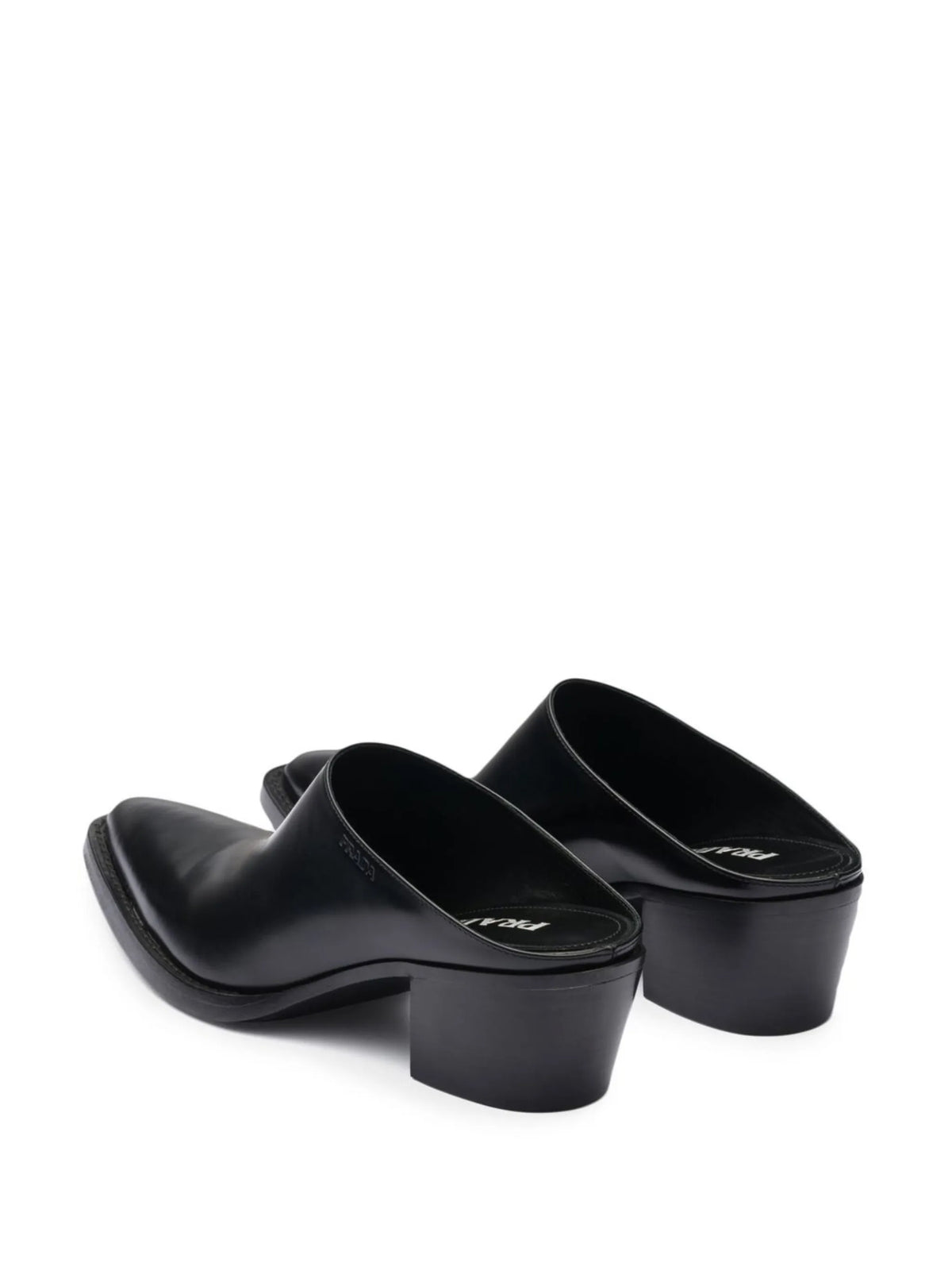 Prada - Point-toe Leather Mules