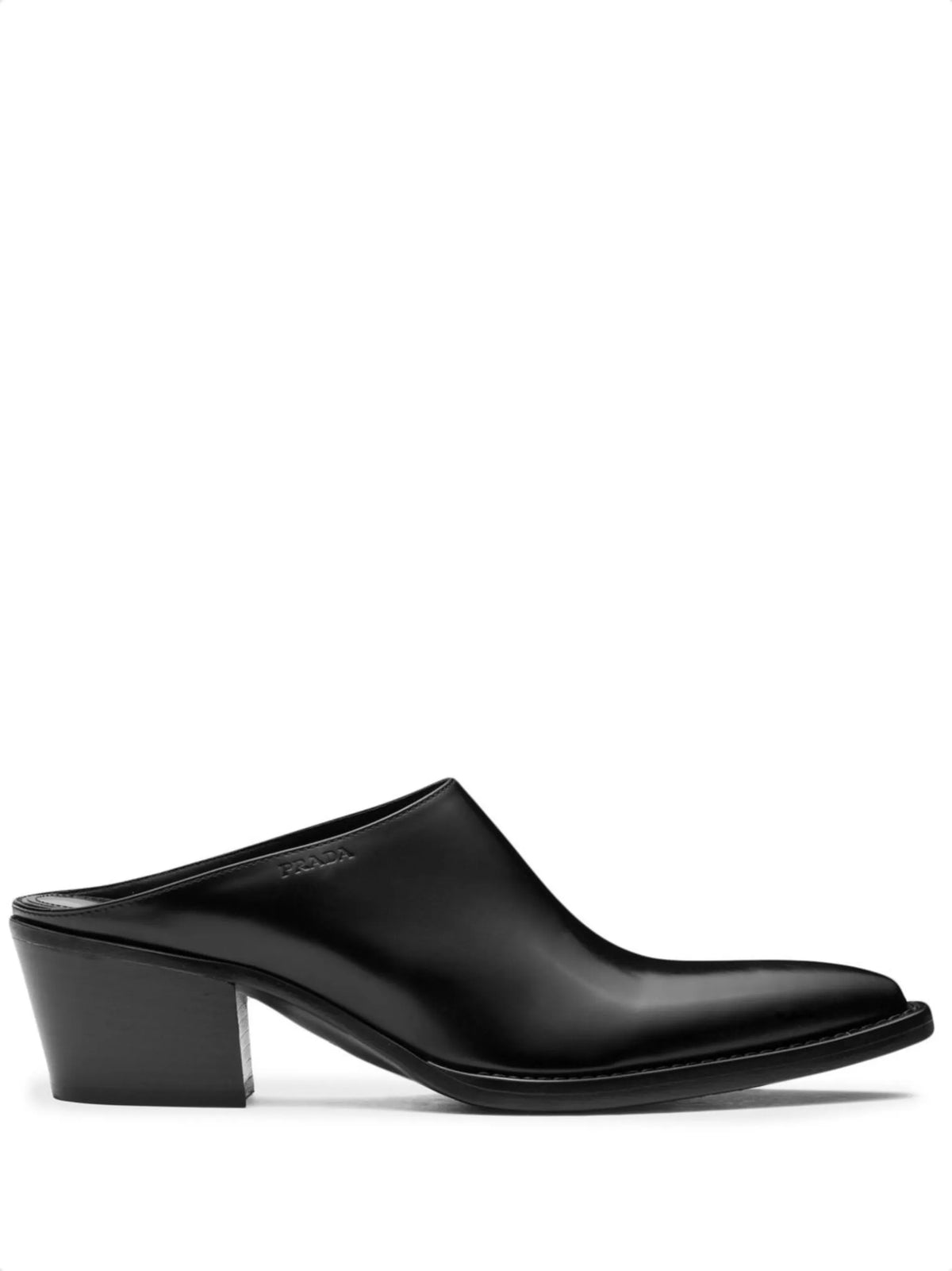 Prada - Point-toe Leather Mules