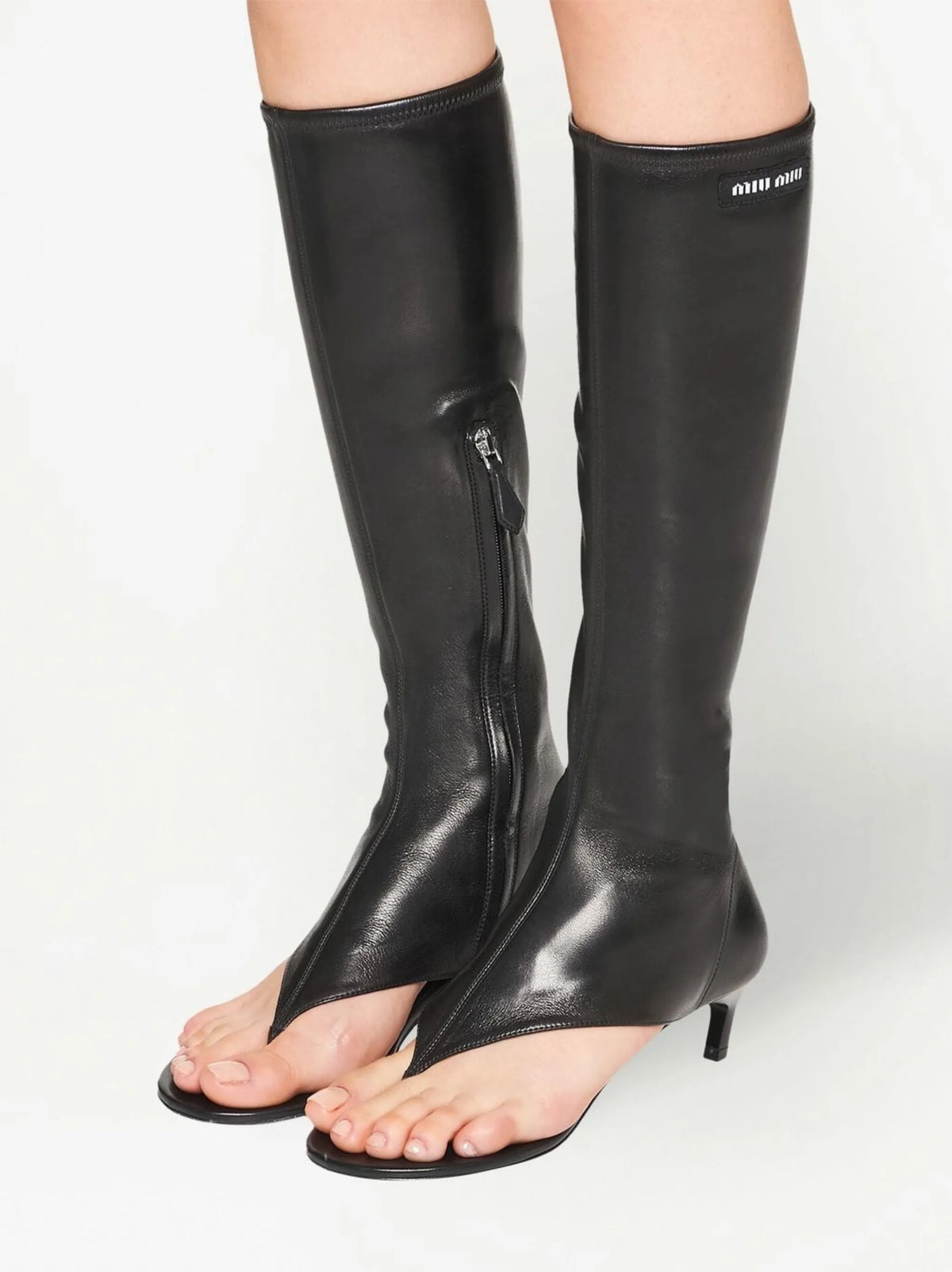 Miu Miu - Low-heel Thong Boots