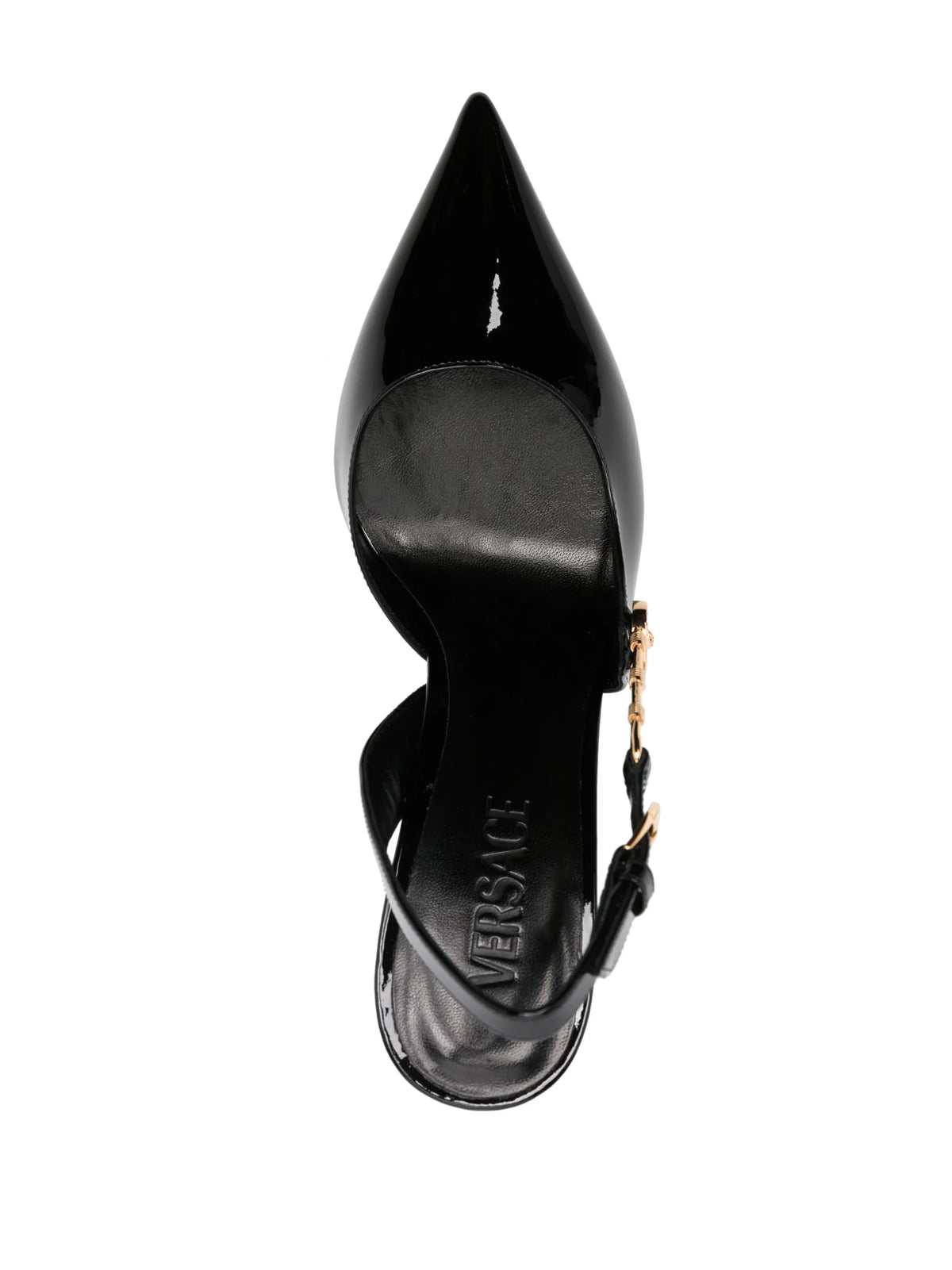 Versace - Safety Pin 85mm Slingback Pumps