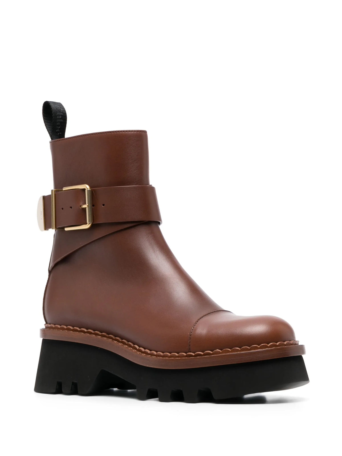 Chloé - Owena Ankle Leather Boots