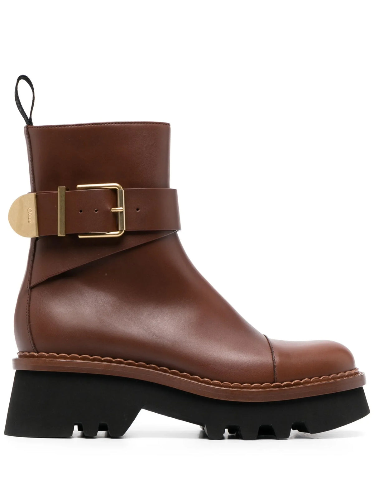Chloé - Owena Ankle Leather Boots