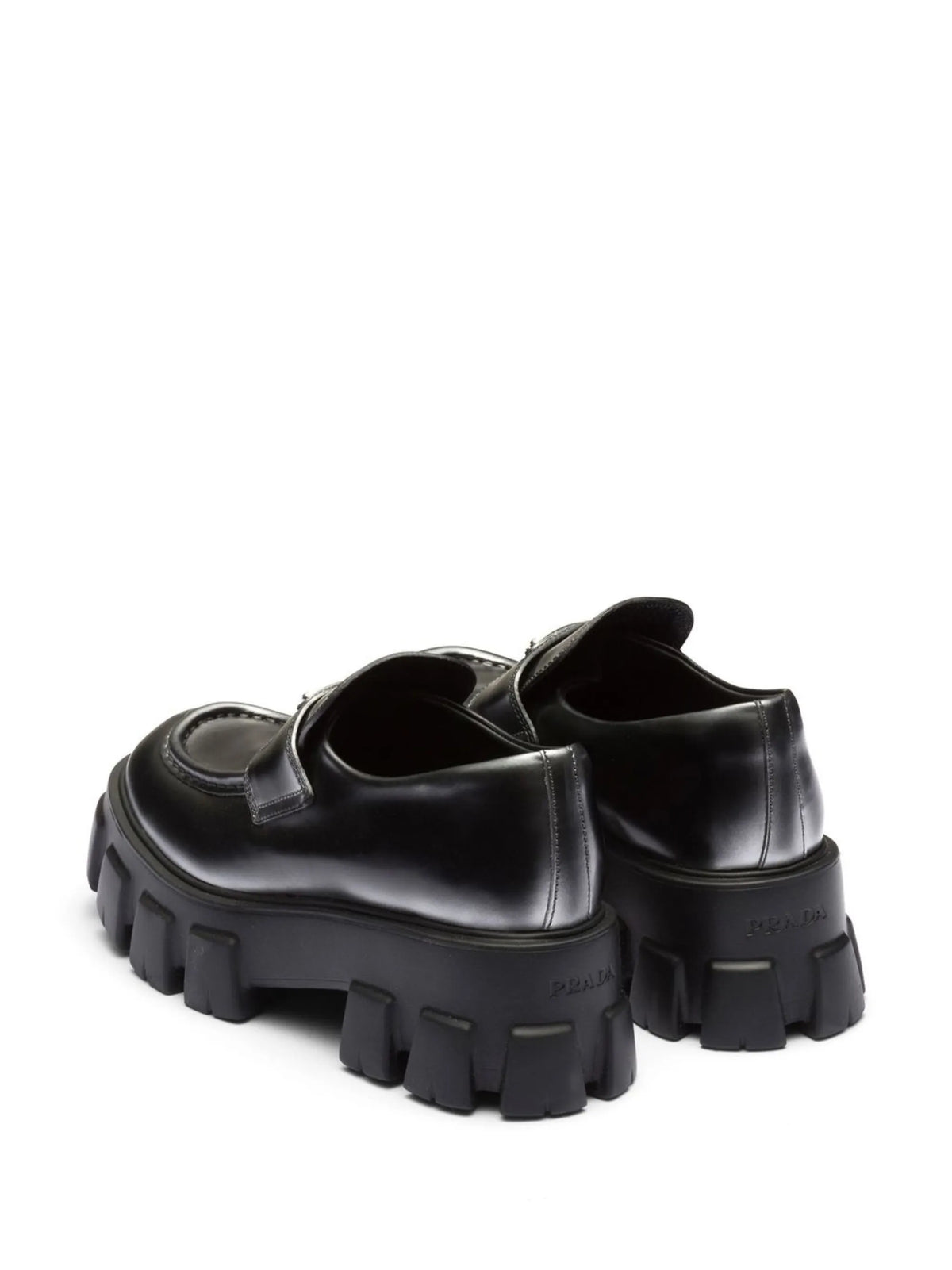 Prada - Moonlith Ombré-effect Leather Loafers