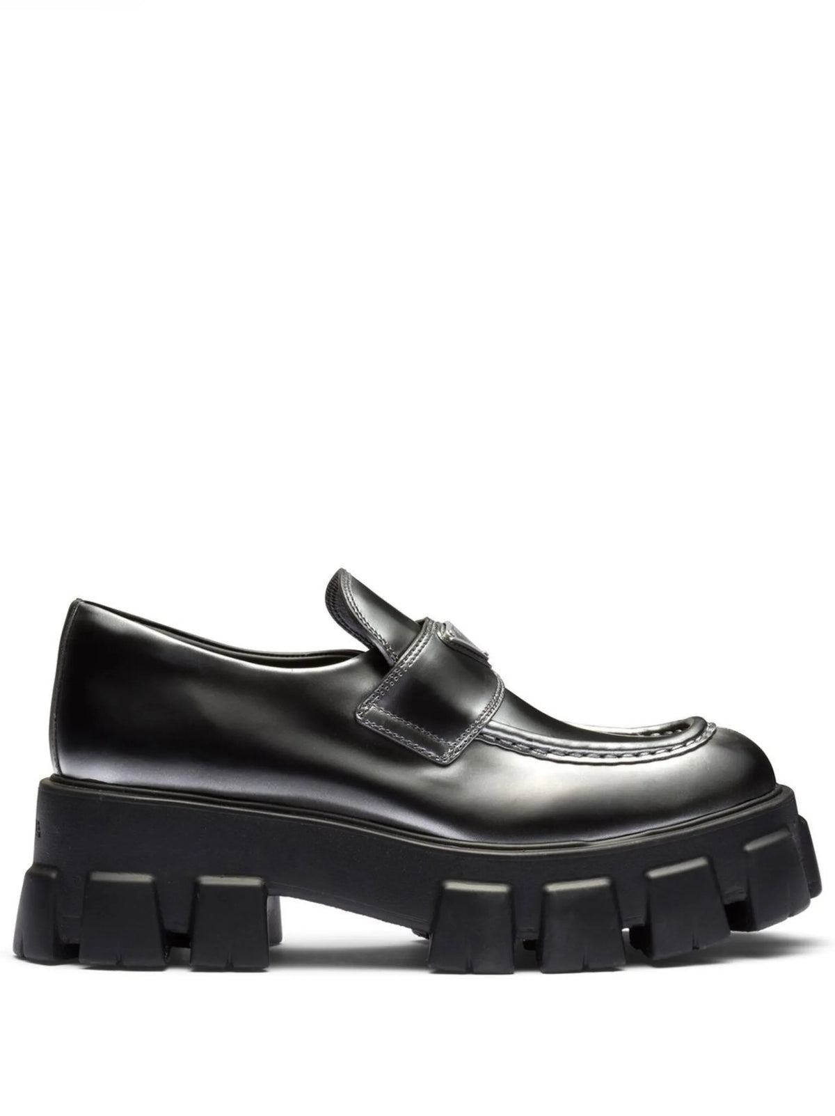 Prada - Moonlith Ombré-effect Leather Loafers