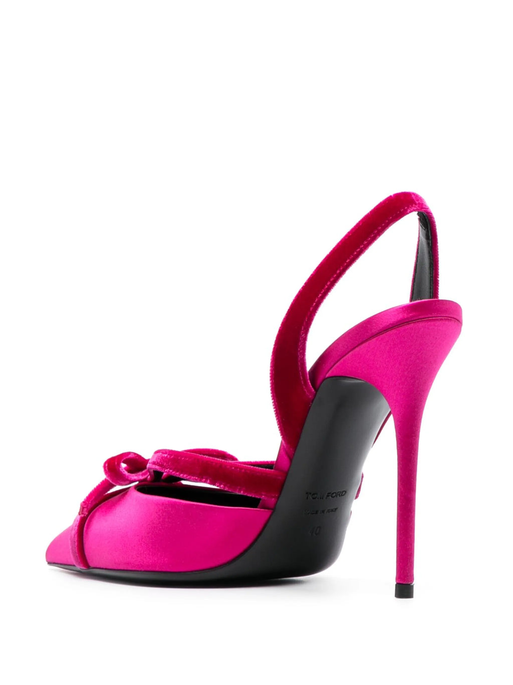 Tom Ford - 105mm Slingback Satin Pumps