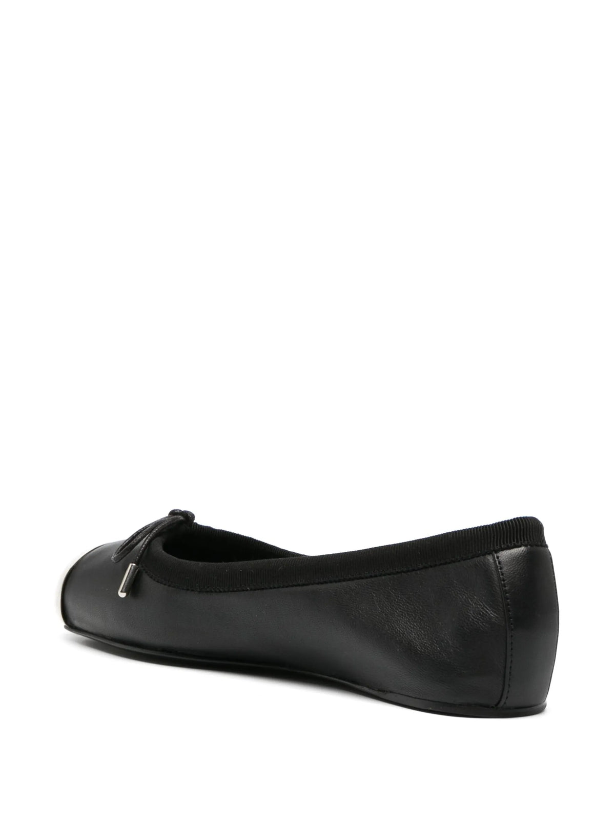 Alexander McQueen - Metal-toecap Leather Ballerina Shoes