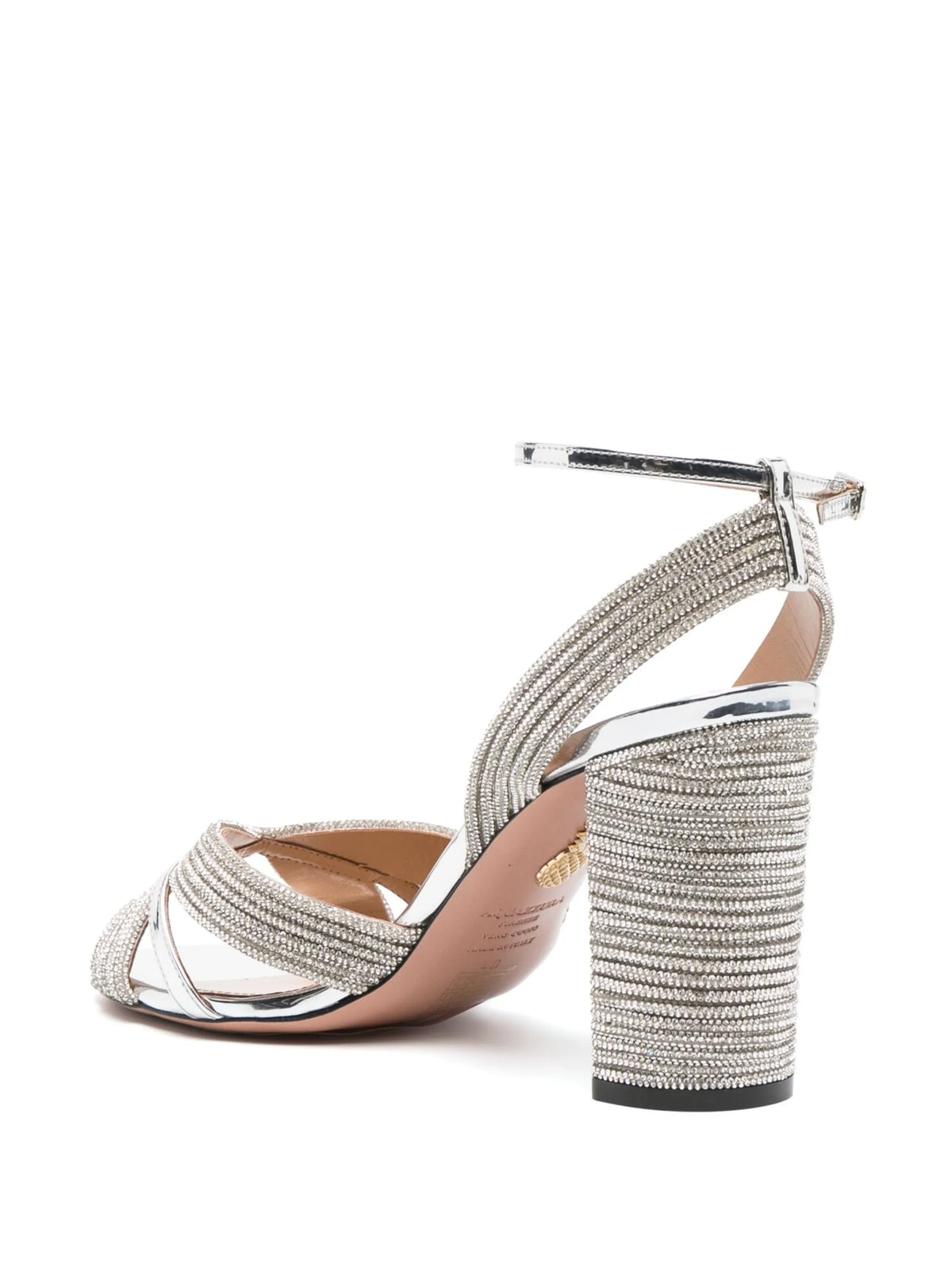 Aquazzura - Sundance 85mm Crystal-embellished Sandals