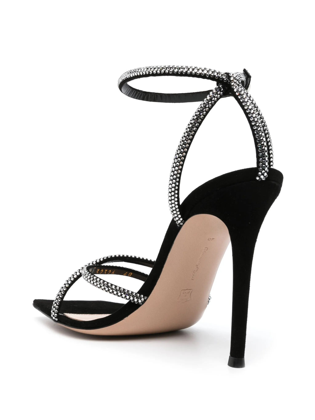 Gianvito Rossi - Cystal-embellished 120mm Suede Sandals