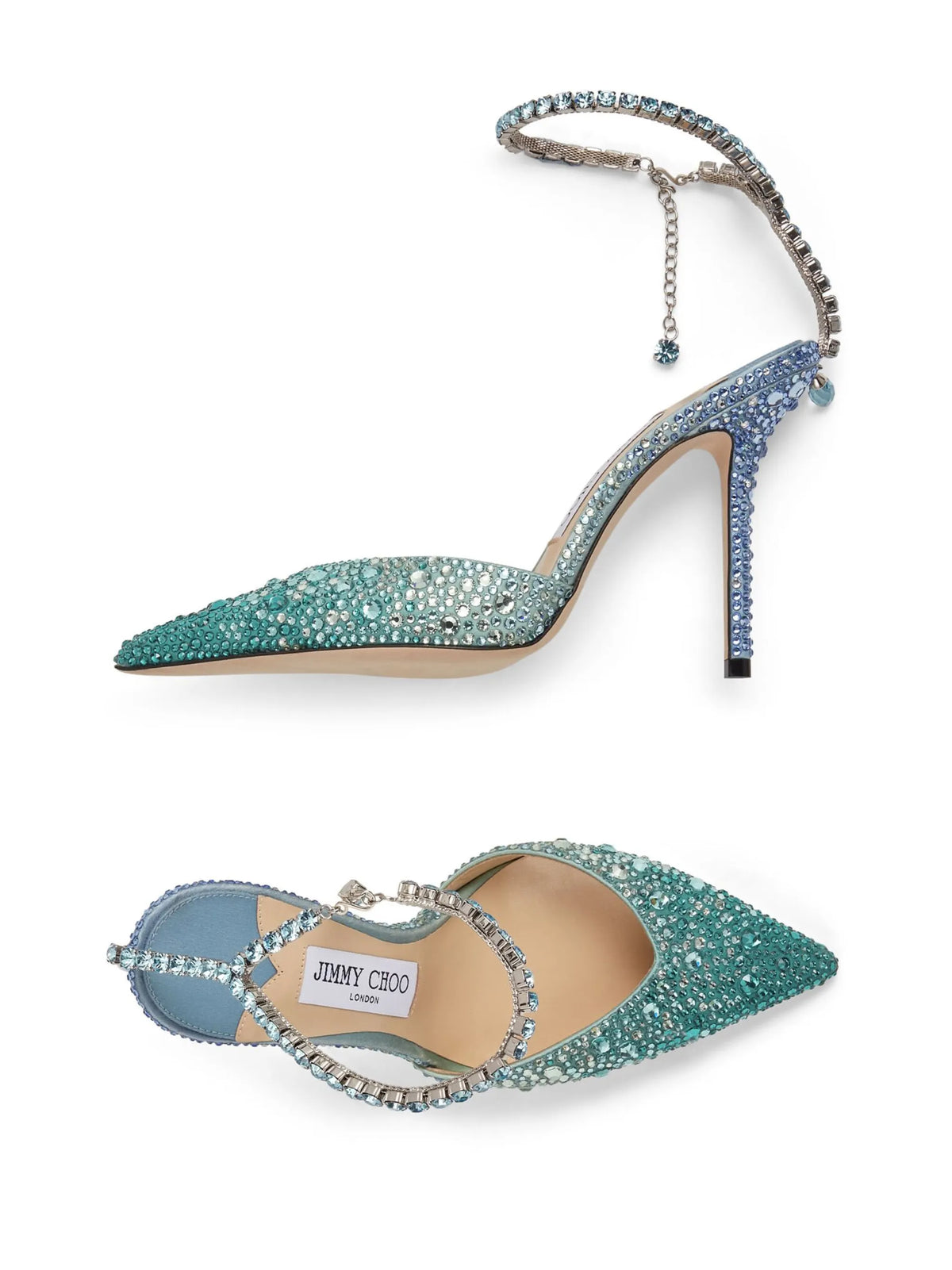 Jimmy Choo - Saeda Crystal-embellished 100mm Pumps