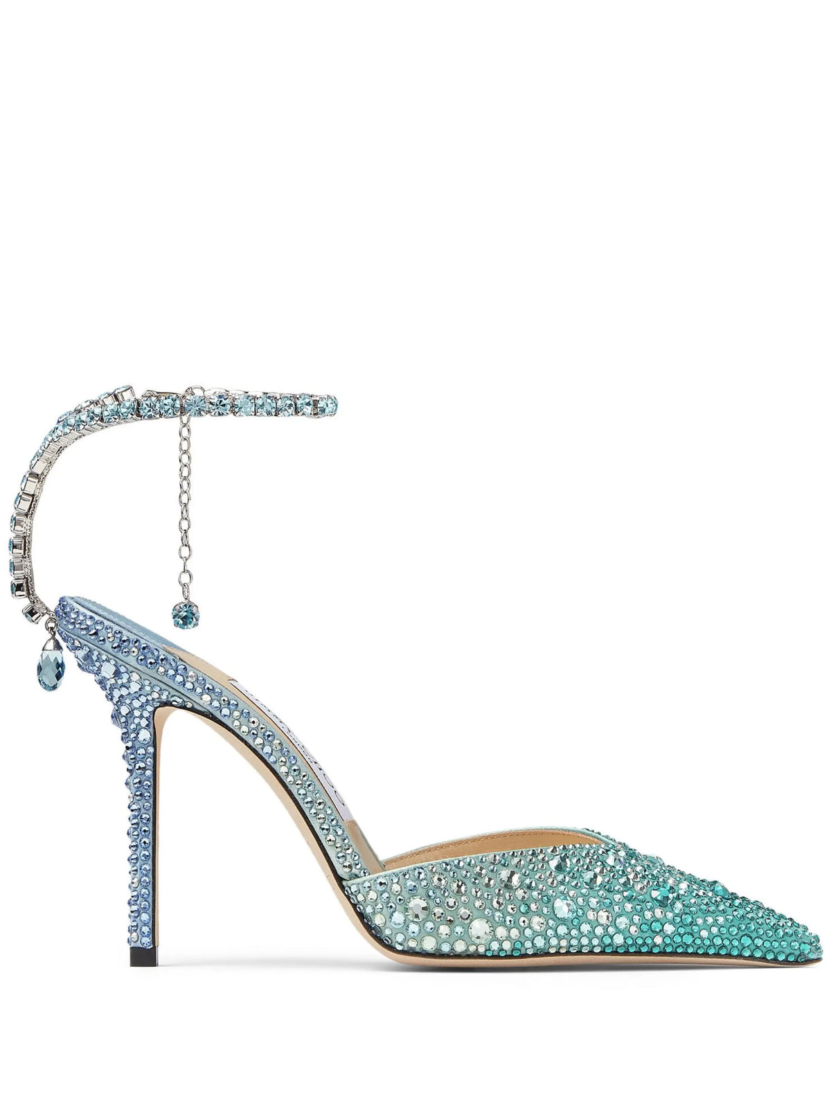Jimmy Choo - Saeda Crystal-embellished 100mm Pumps