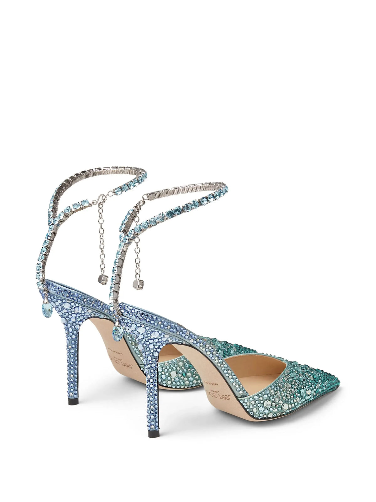 Jimmy Choo - Saeda Crystal-embellished 100mm Pumps