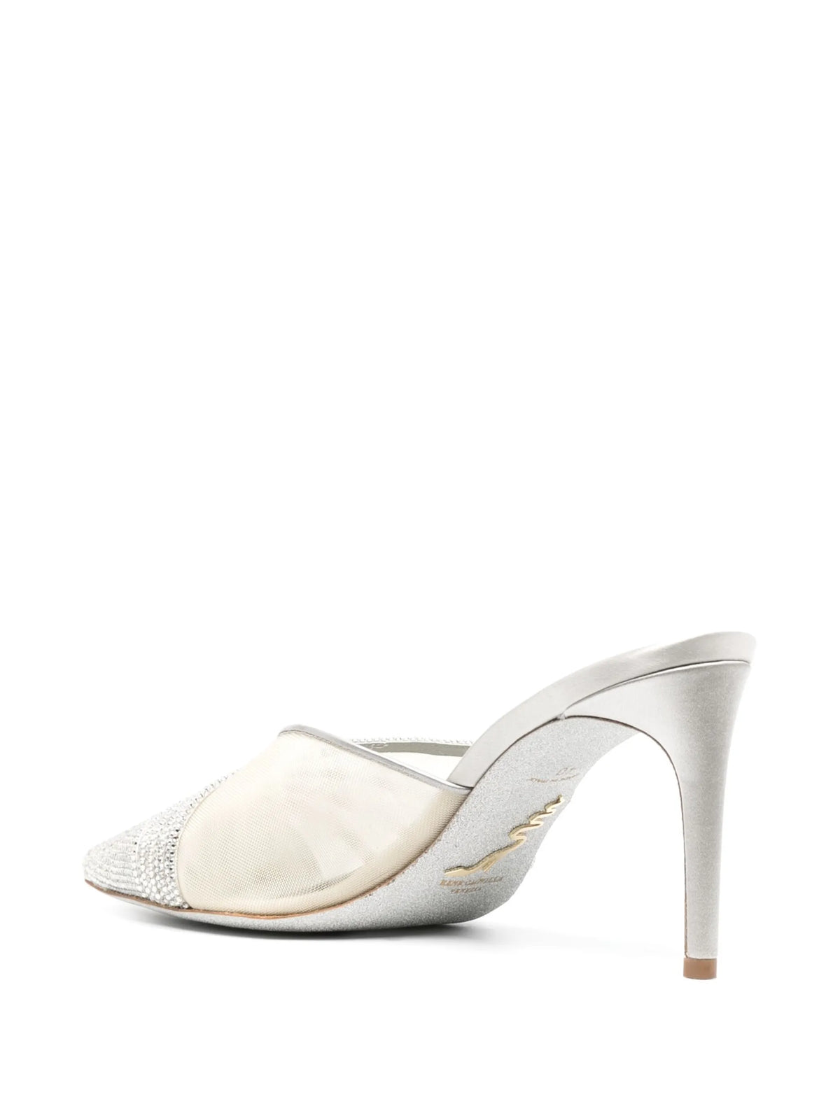 René Caovilla - Bridal 80mm Crystal-embellished Mules