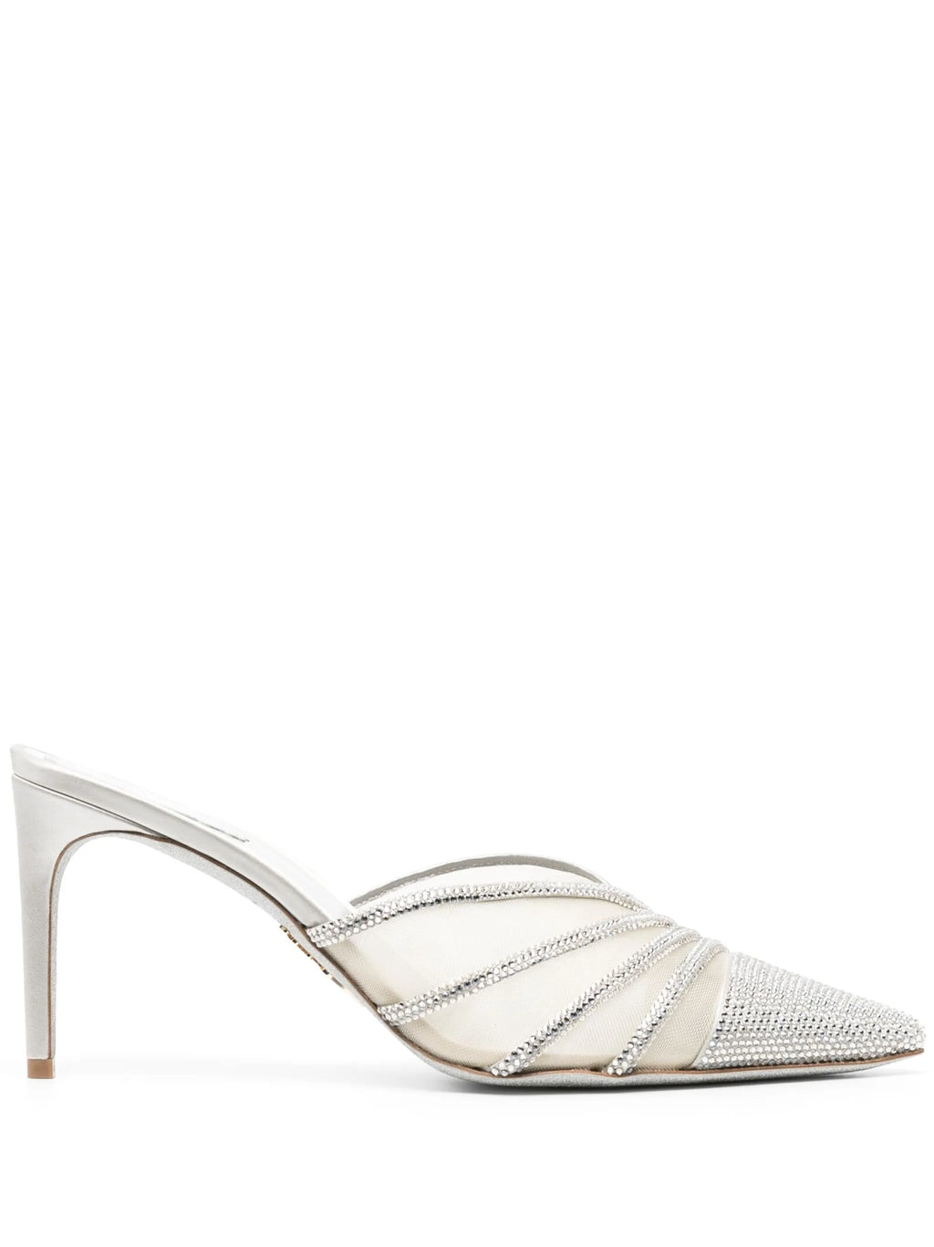René Caovilla - Bridal 80mm Crystal-embellished Mules