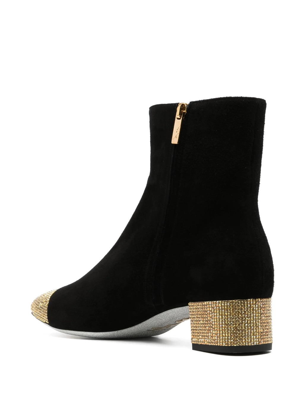 René Caovilla - 40mm Rhinestone-embellished Suede Boots
