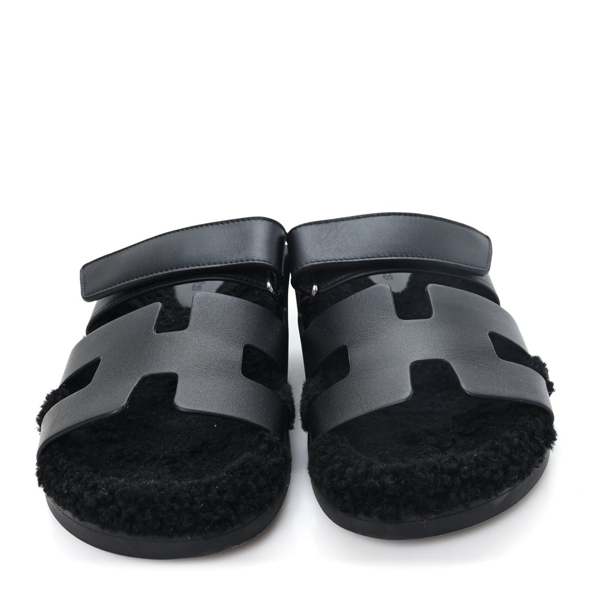 Hermès - Calfskin Woolskin Chypre Sandals