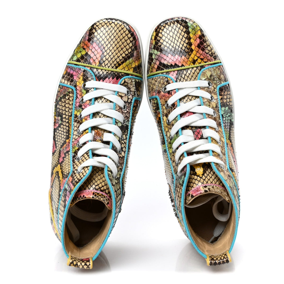 Christian Louboutin - Snakeskin Louis Flat Sneakers