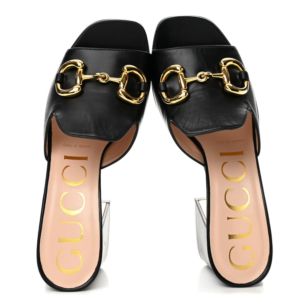 Gucci - Nappa Horsebit 75mm Slide Sandals