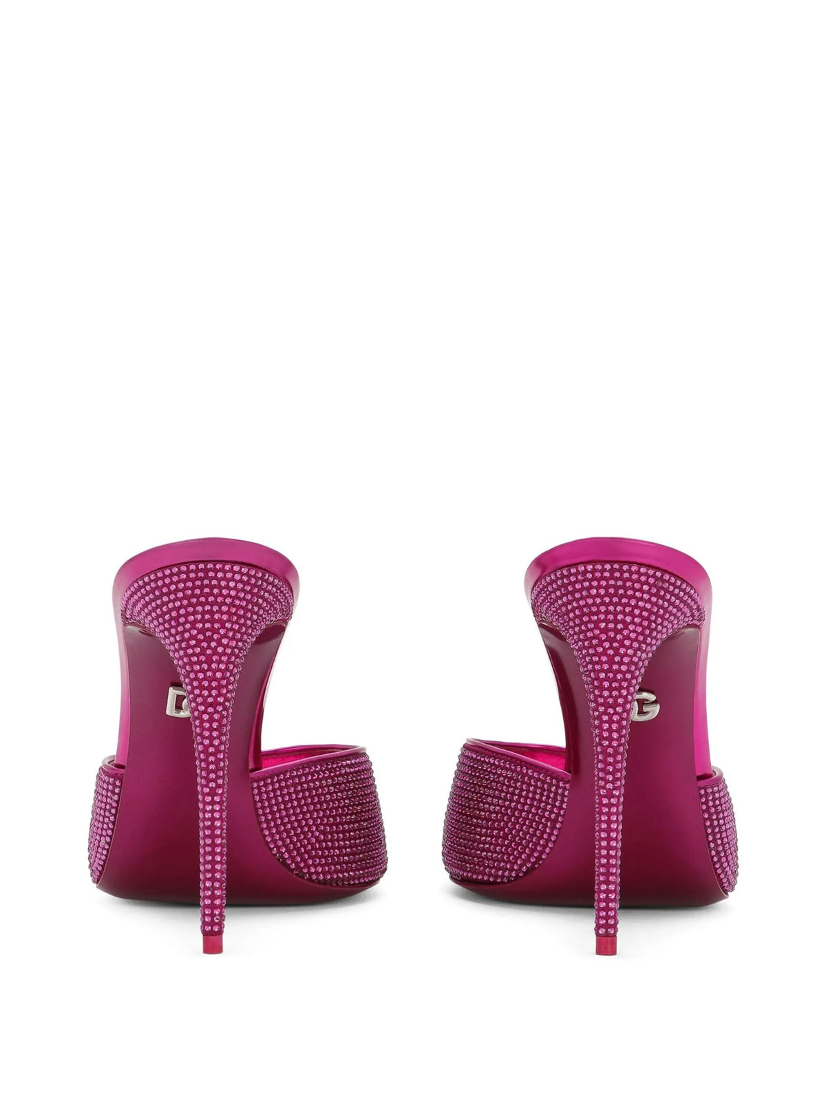 Dolce & Gabbana - Rhinestone-embellished Satin Sandals