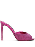 Dolce & Gabbana - Rhinestone-embellished Satin Sandals