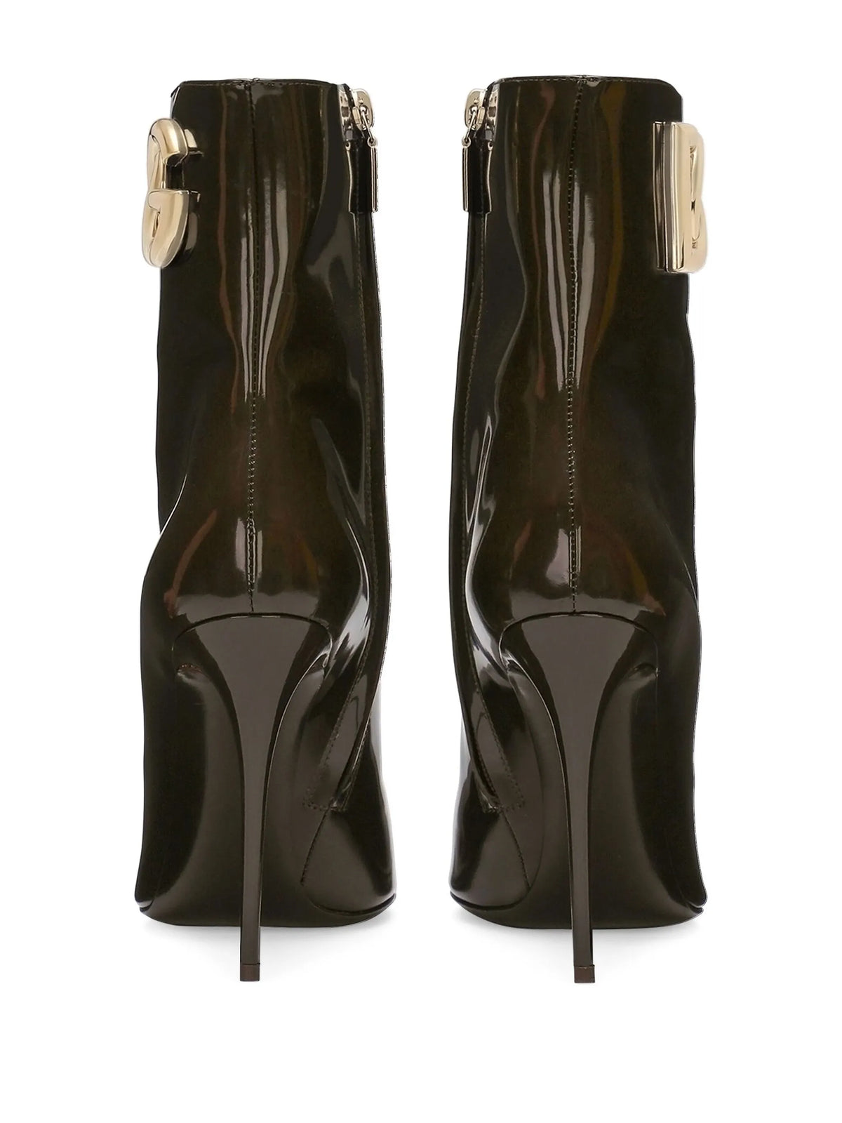 Dolce & Gabbana - 105mm Logo-plaque Leather Boots