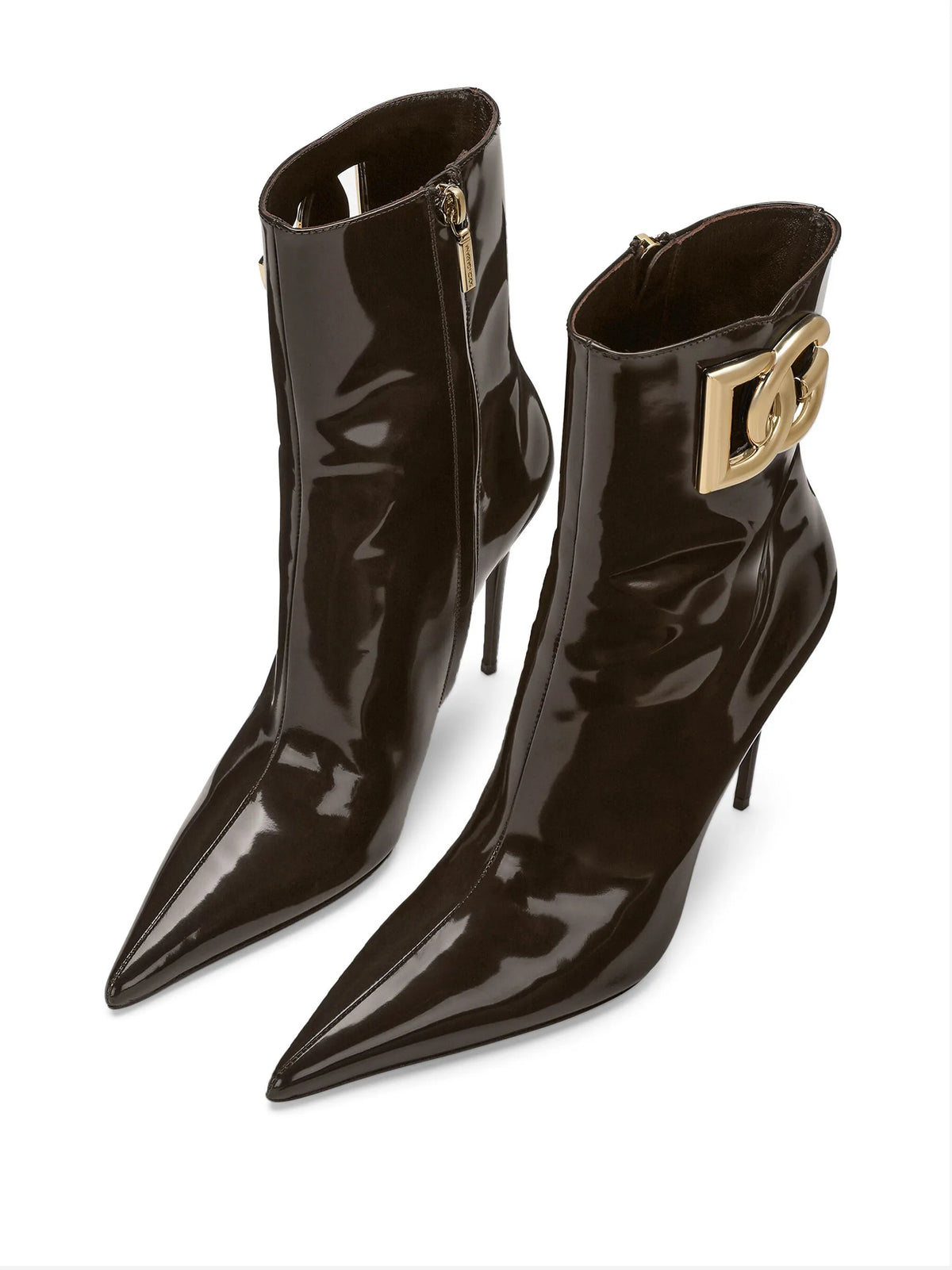 Dolce & Gabbana - 105mm Logo-plaque Leather Boots