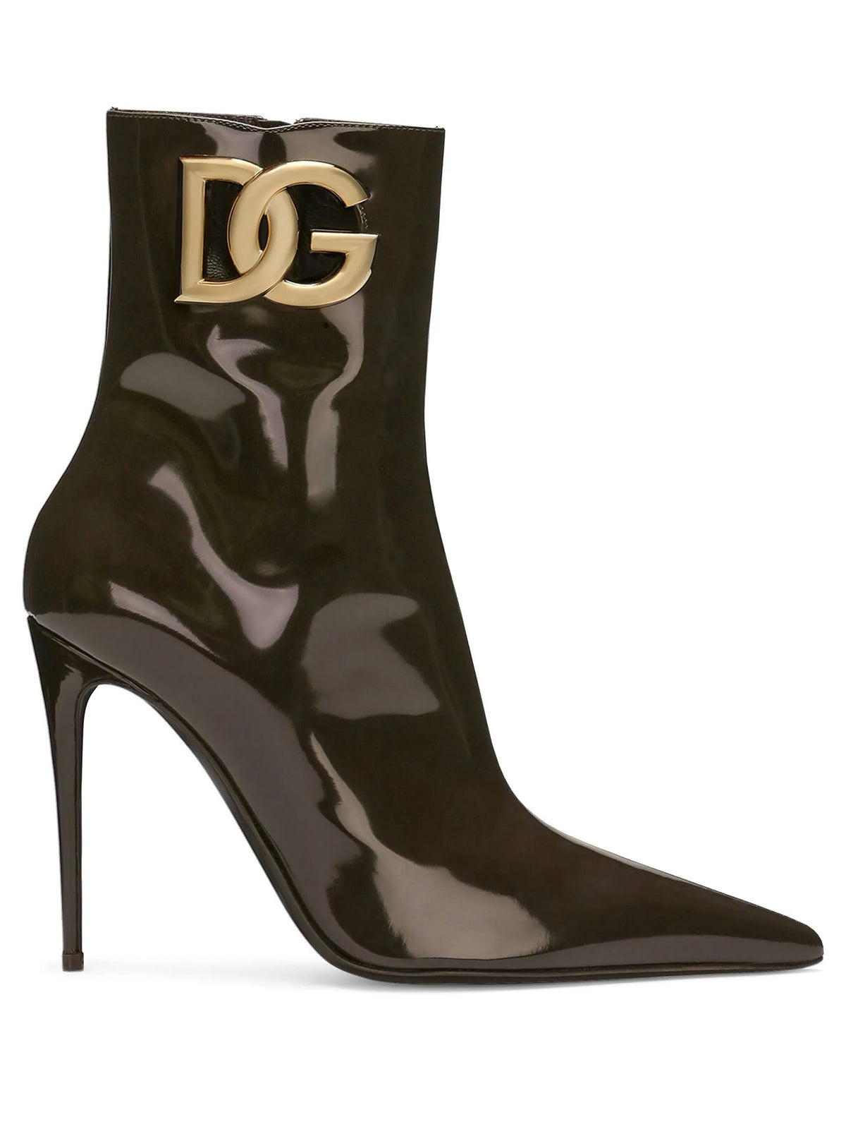 Dolce & Gabbana - 105mm Logo-plaque Leather Boots