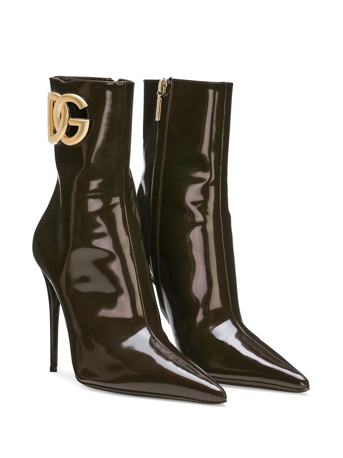 Dolce & Gabbana - 105mm Logo-plaque Leather Boots