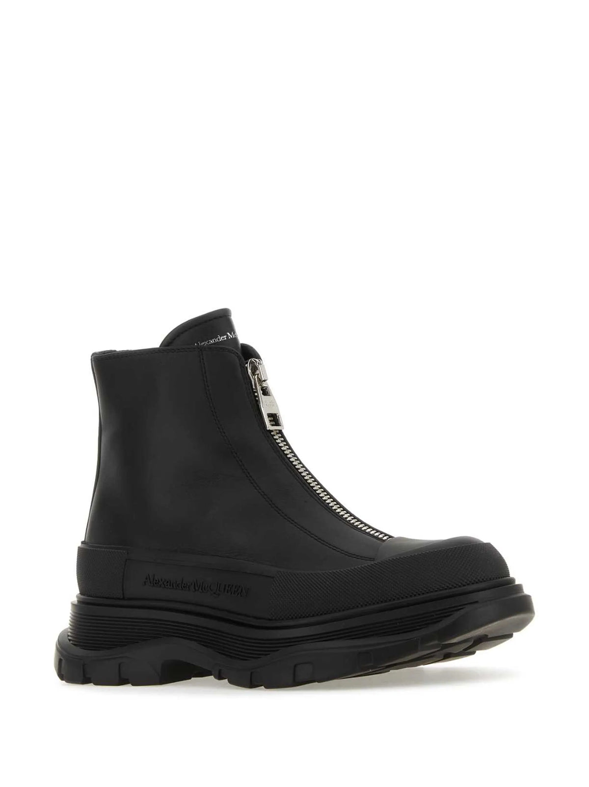 Alexander McQueen - Tread Slick Leather Boots
