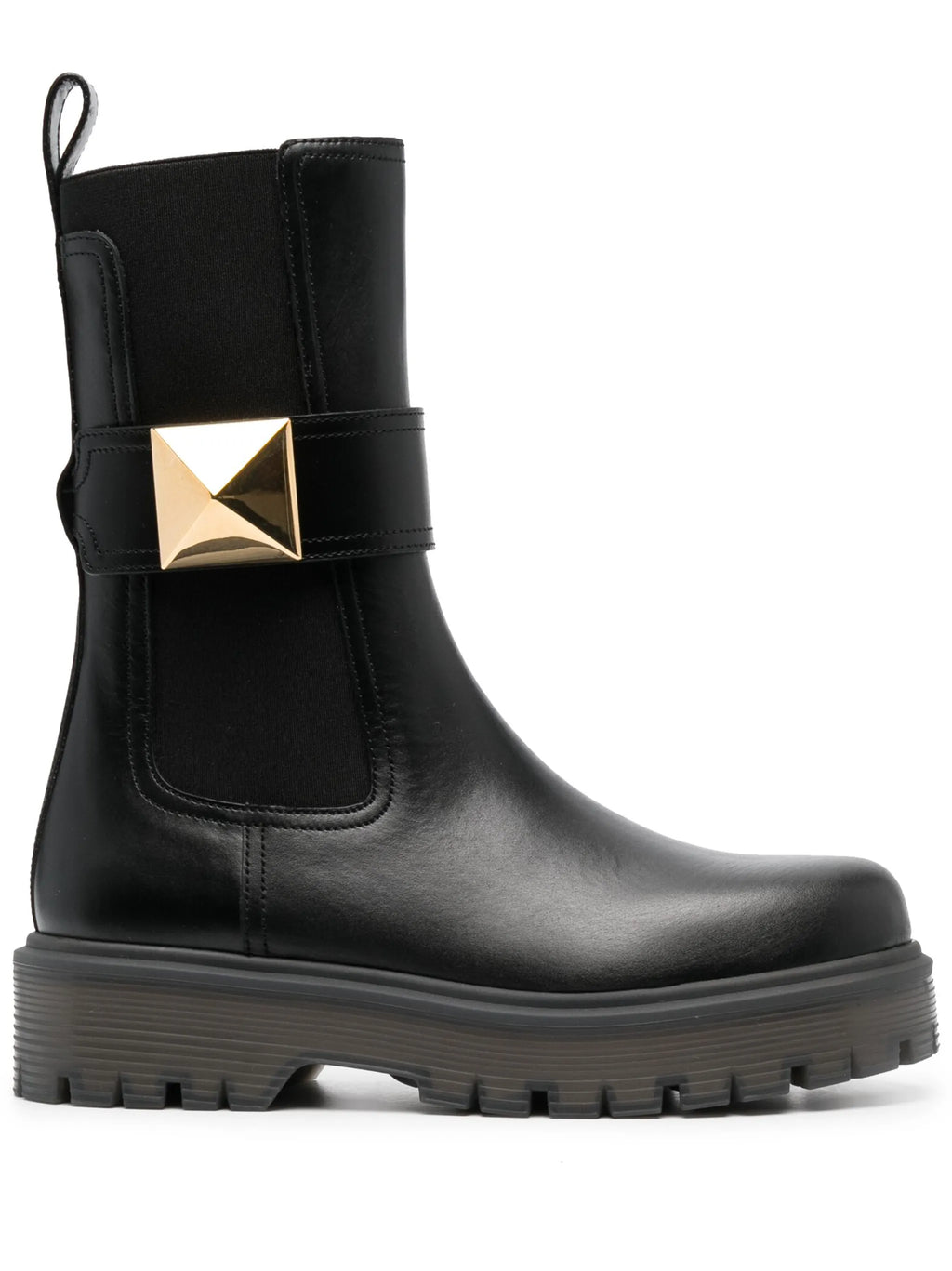 Valentino - Stud-embellished Leather Boots