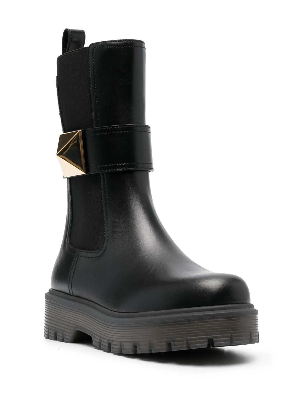 Valentino - Stud-embellished Leather Boots