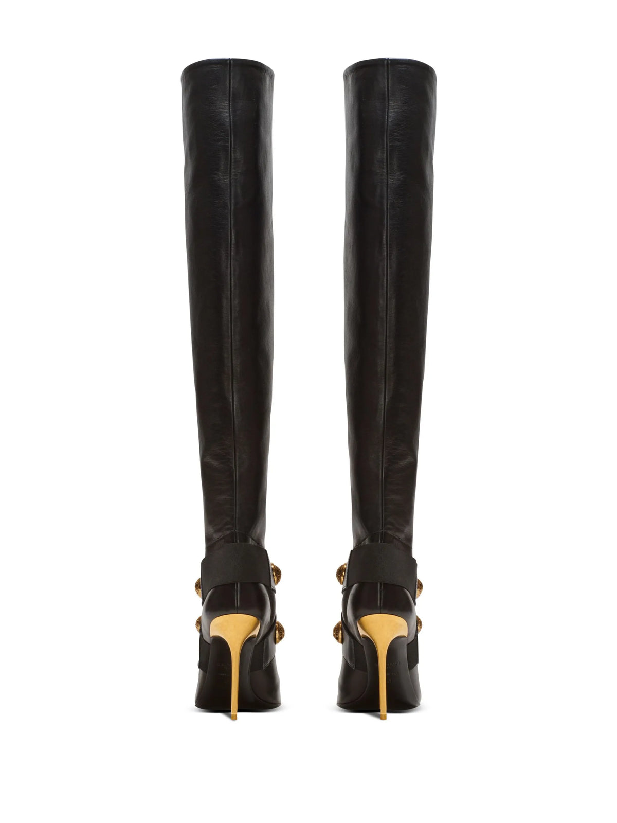 Balmain - Alma Leather Knee-high Boots