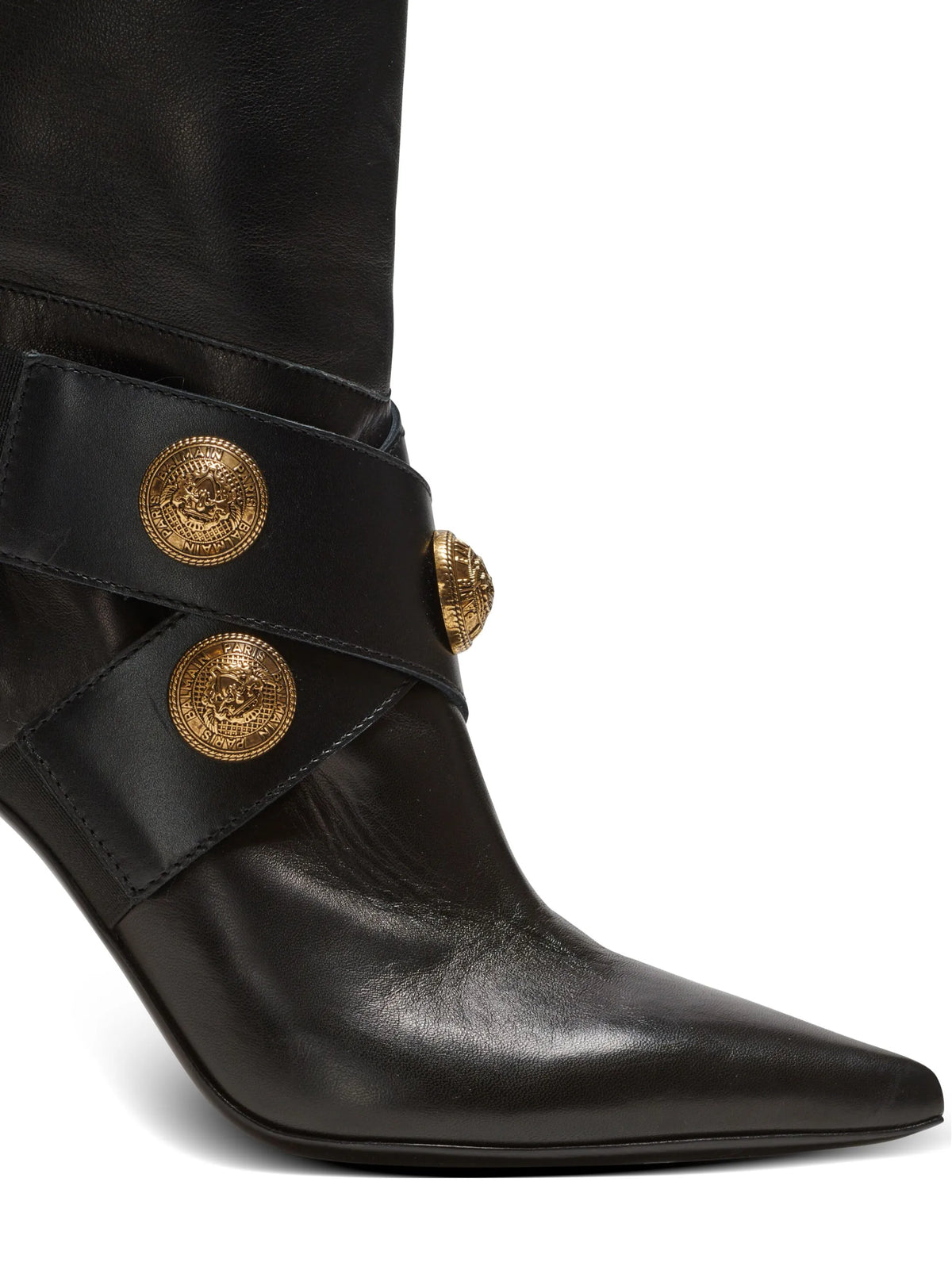 Balmain - Alma Leather Knee-high Boots