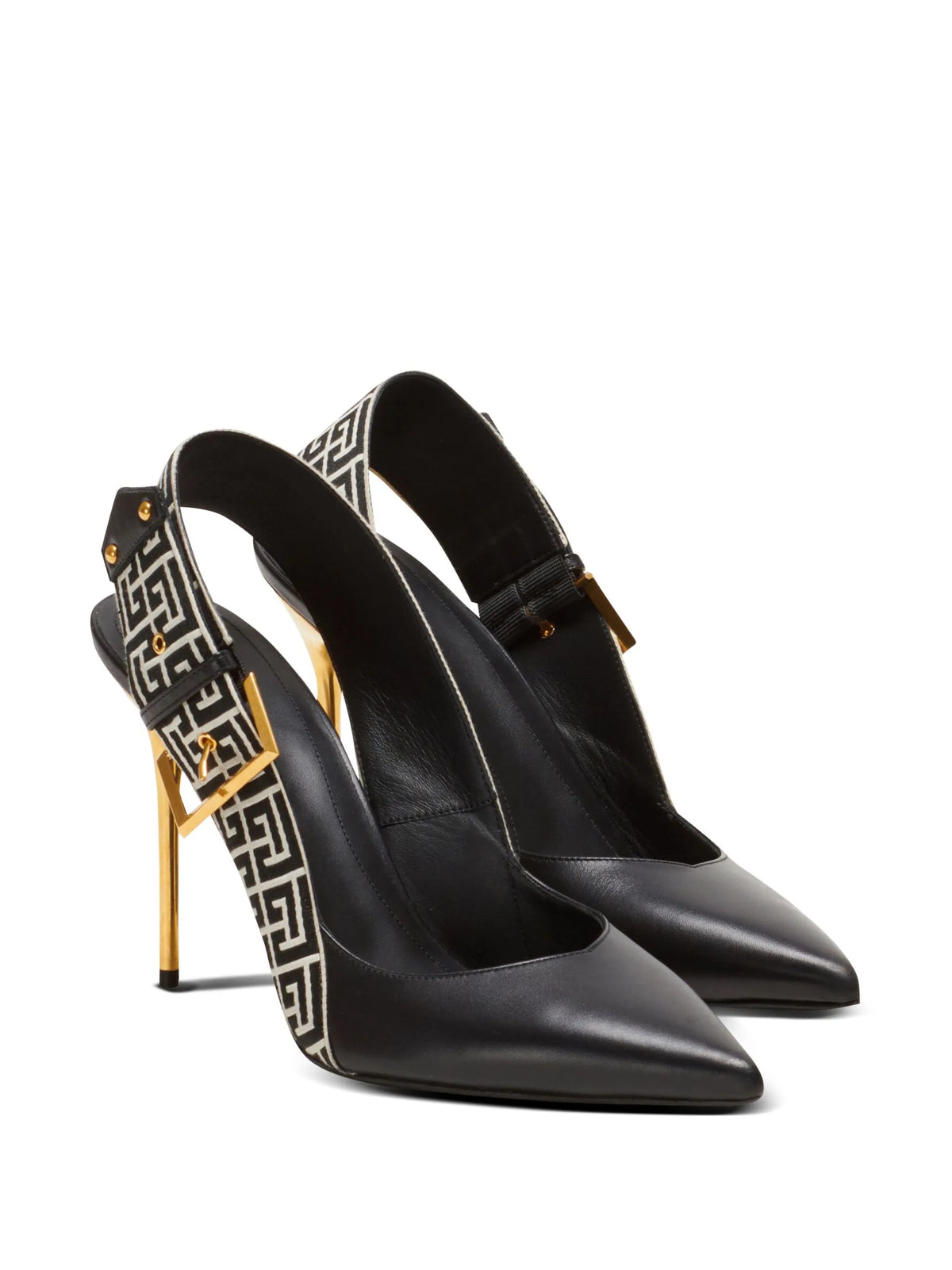 Balmain - Ruby Monogram Slingback Pumps
