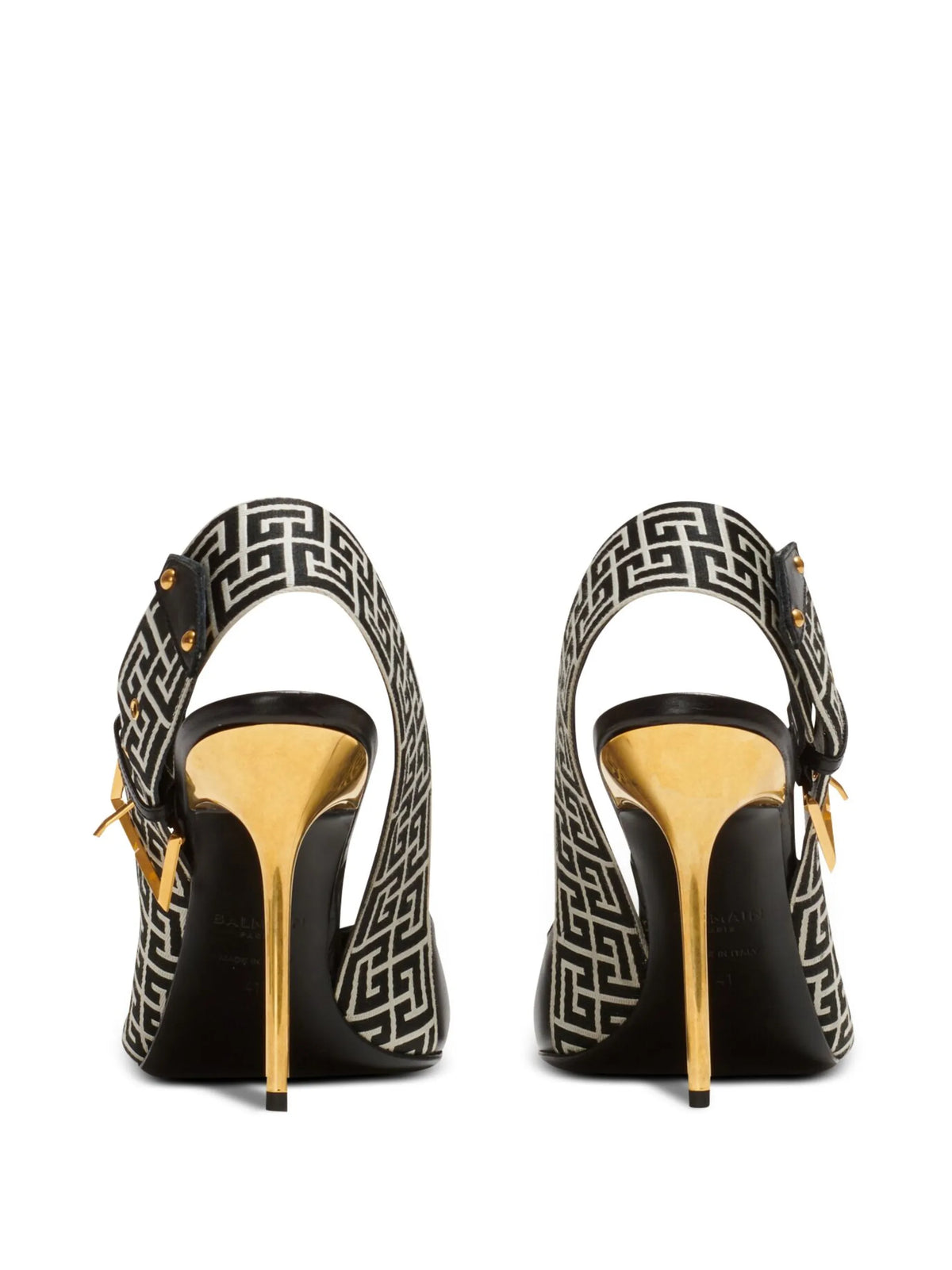 Balmain - Ruby Monogram Slingback Pumps