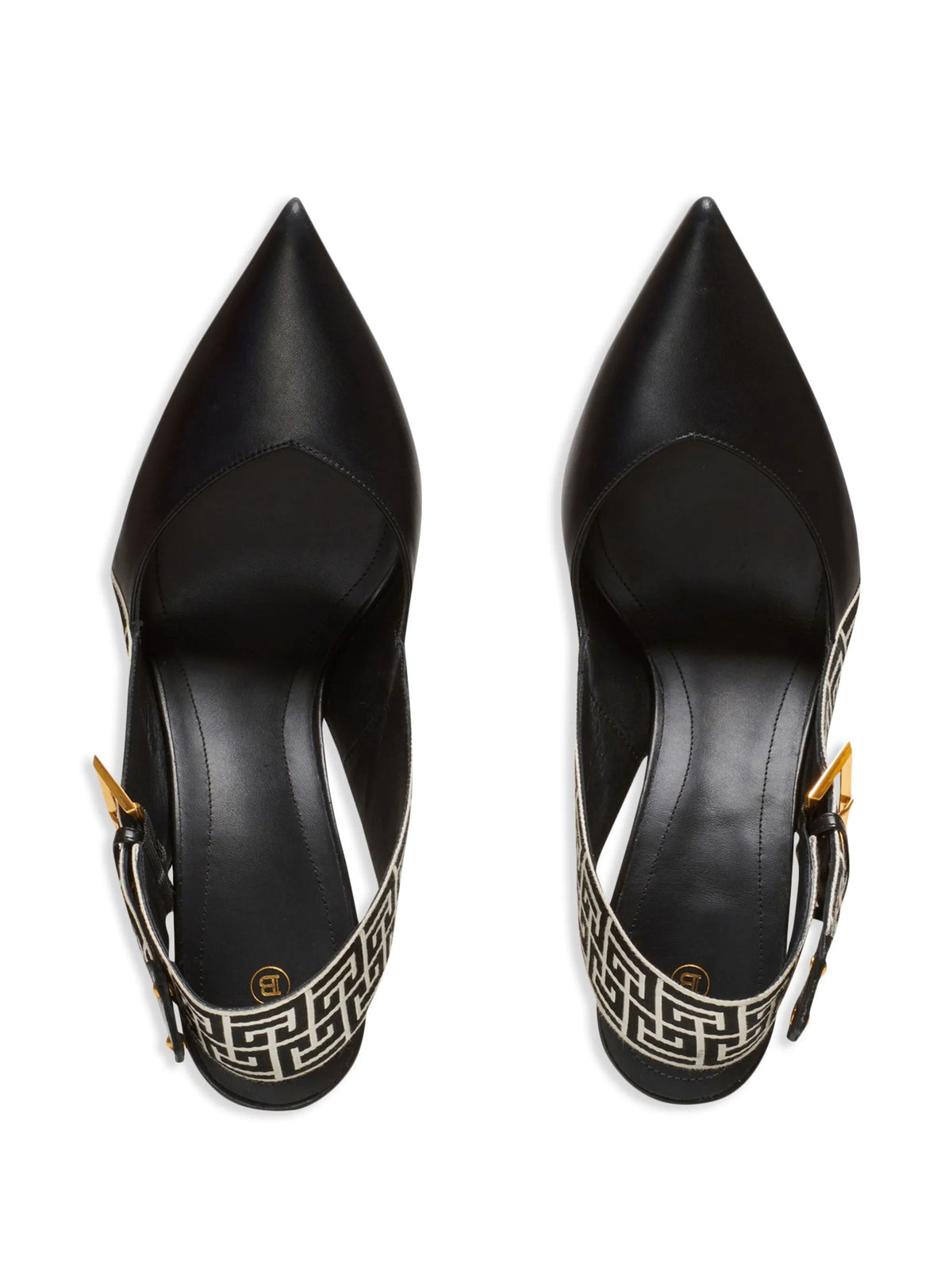 Balmain - Ruby Monogram Slingback Pumps