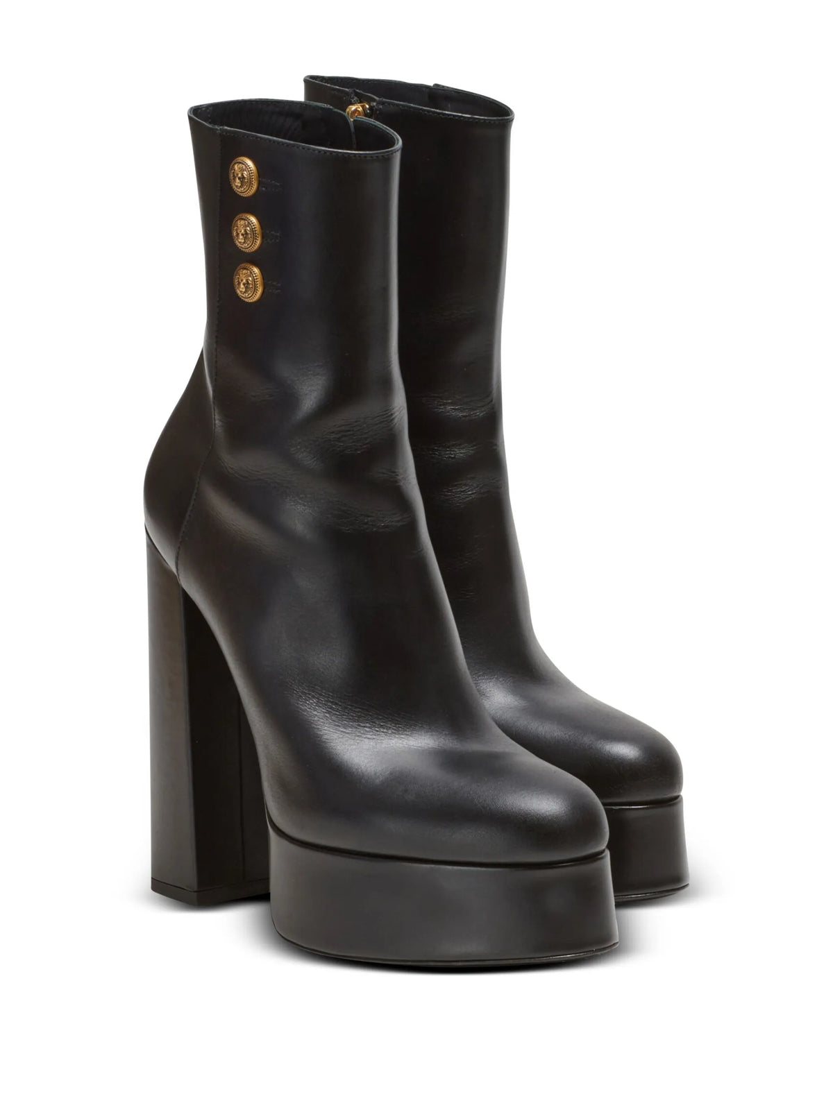 Balmain - Brune 135mm Leather Ankle Boots