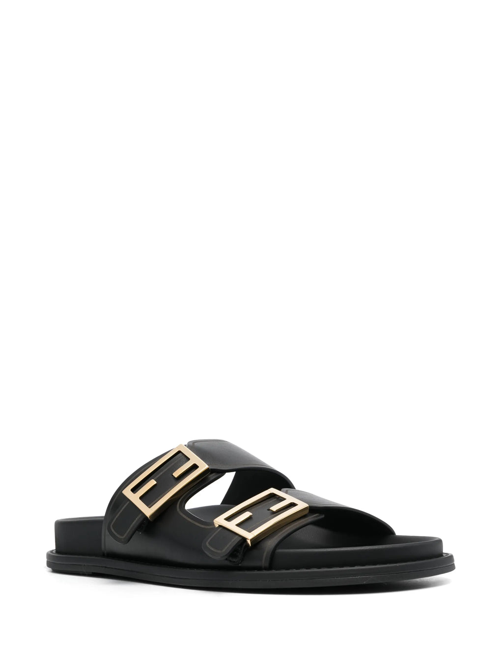 Fendi - Fendi Feel Logo-buckle Slides