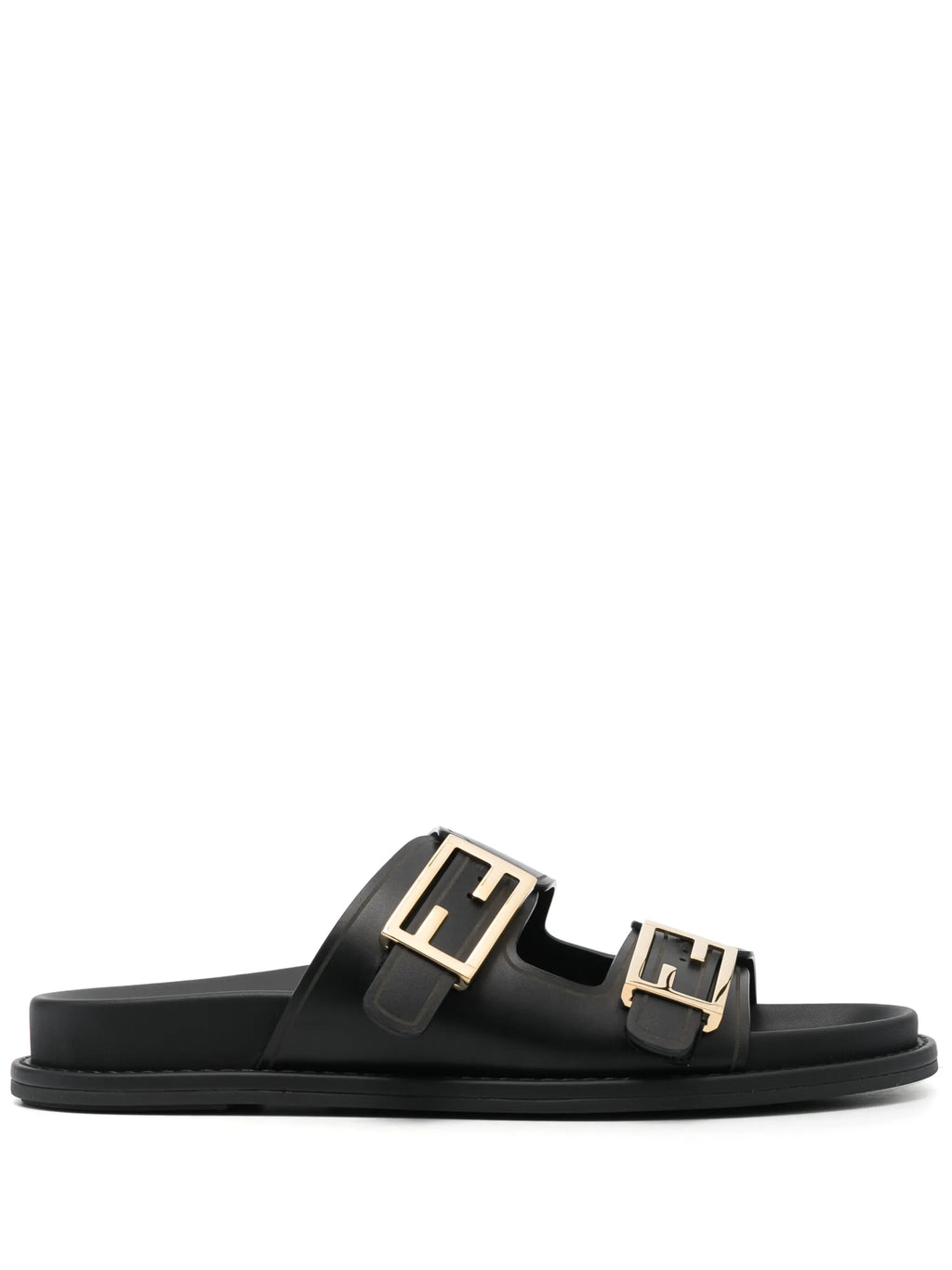 Fendi - Fendi Feel Logo-buckle Slides