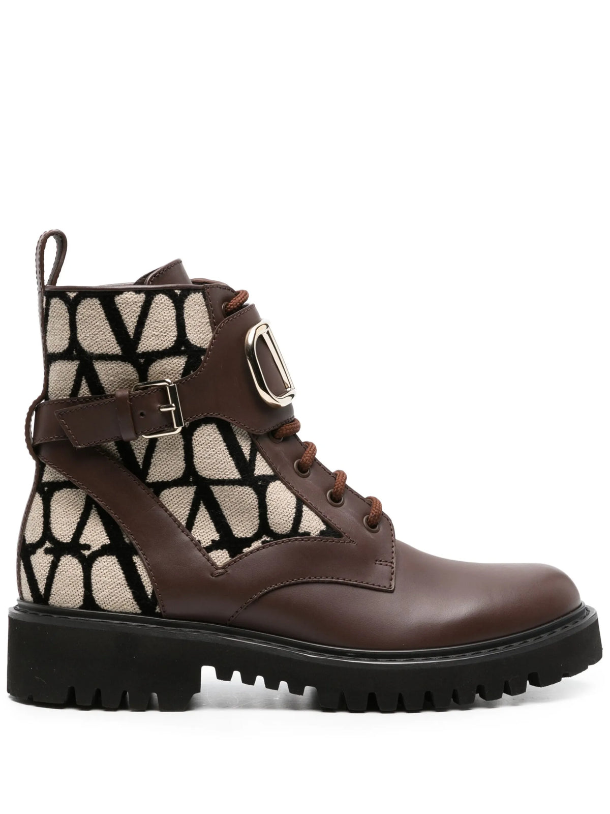 Valentino - Toile Iconograph Combat Boots