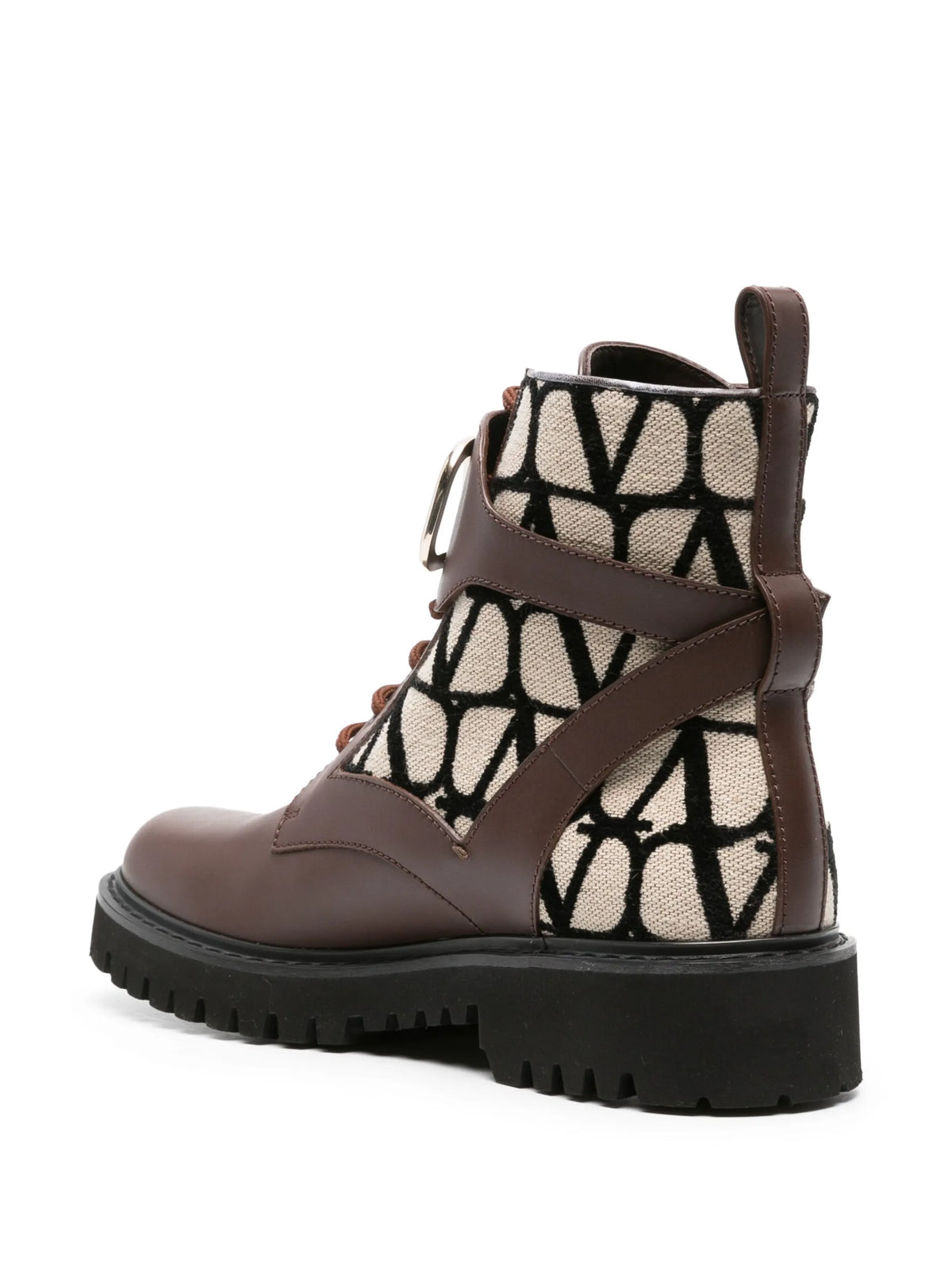 Valentino - Toile Iconograph Combat Boots