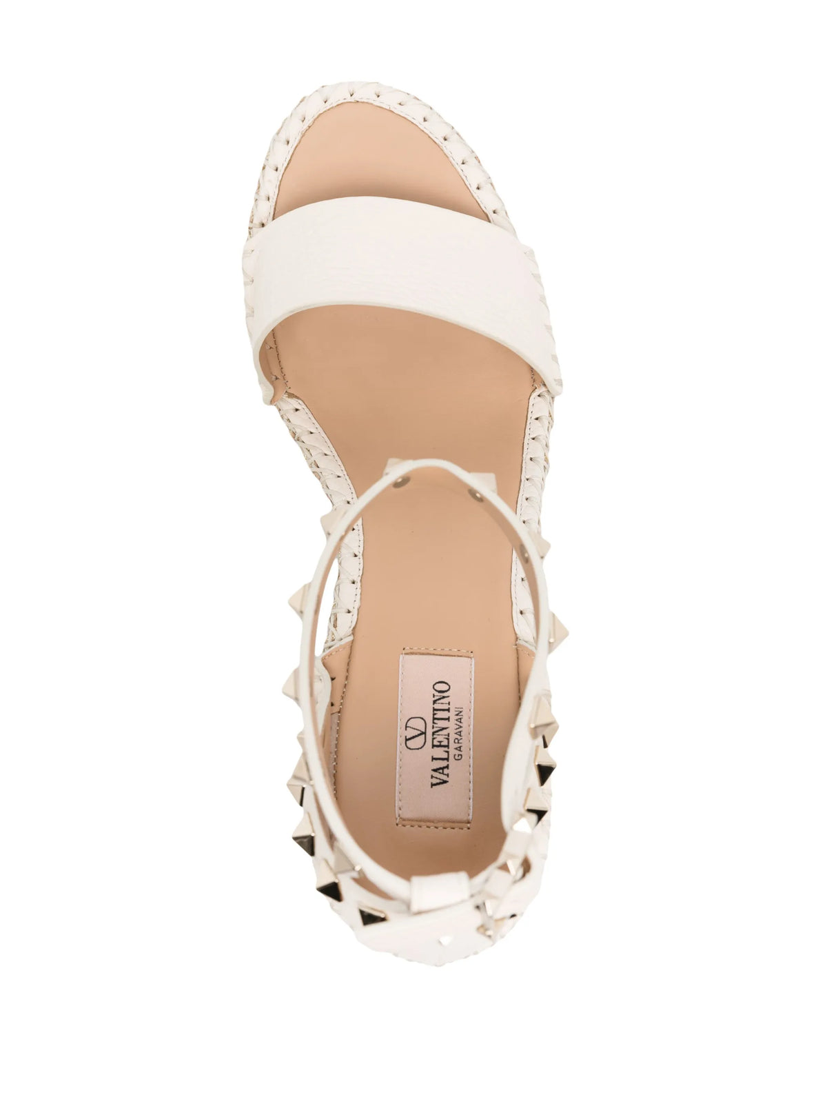 Valentino - Rockstud 105mm Wedge Espadrilles