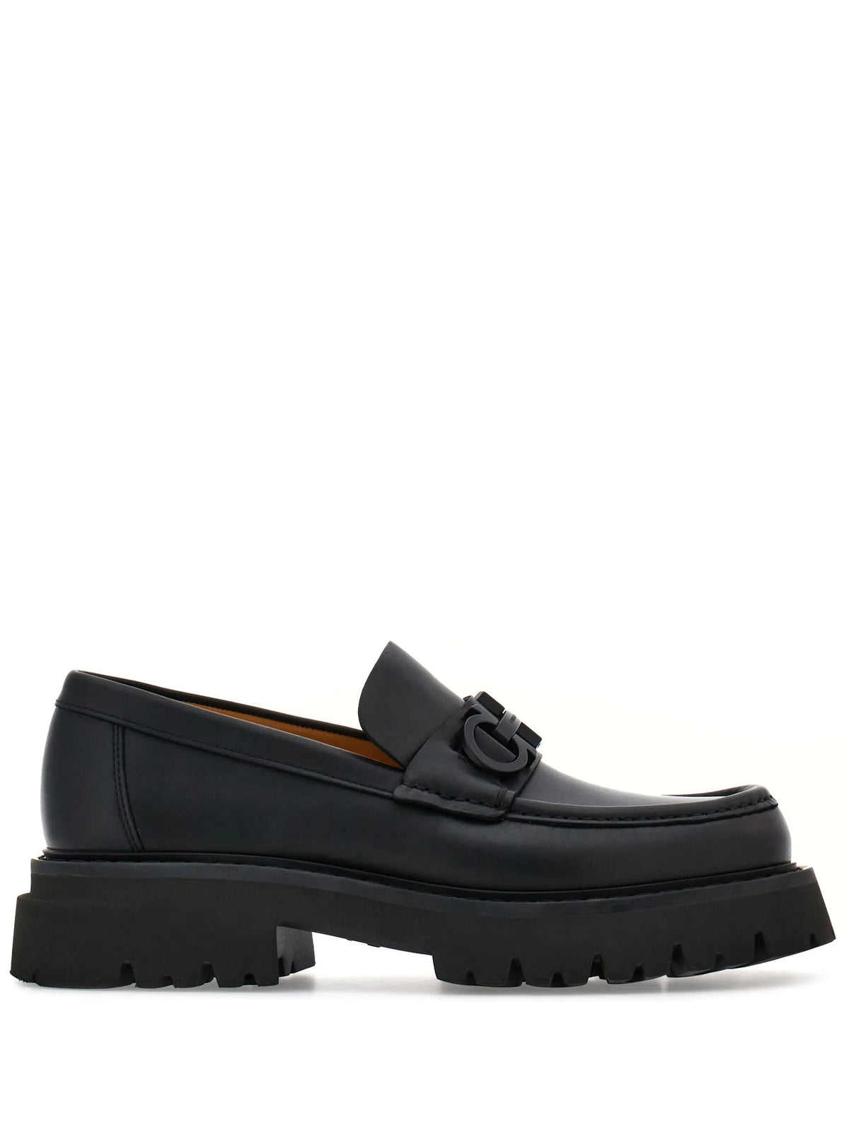 Ferragamo - Florian Square-toe Leather Loafers