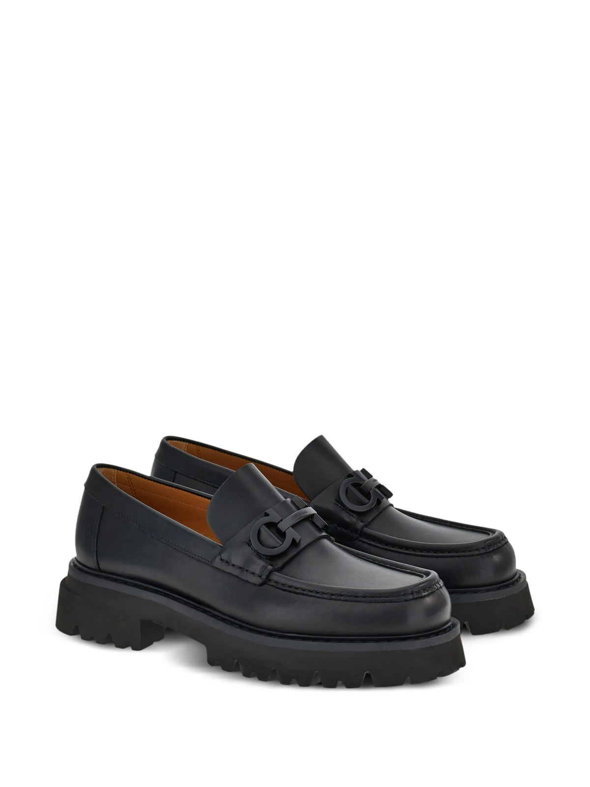 Ferragamo - Florian Square-toe Leather Loafers