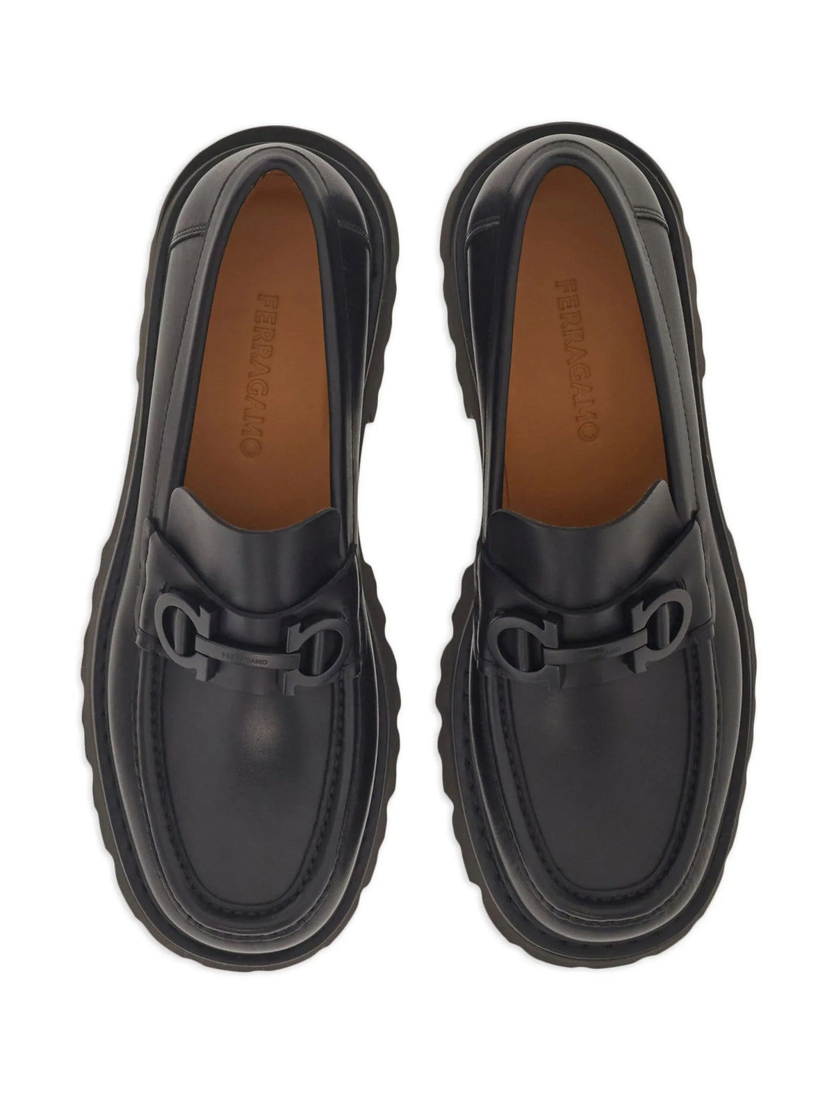 Ferragamo - Florian Square-toe Leather Loafers