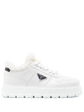 Prada - Winter Shearling-lined Leather Sneakers