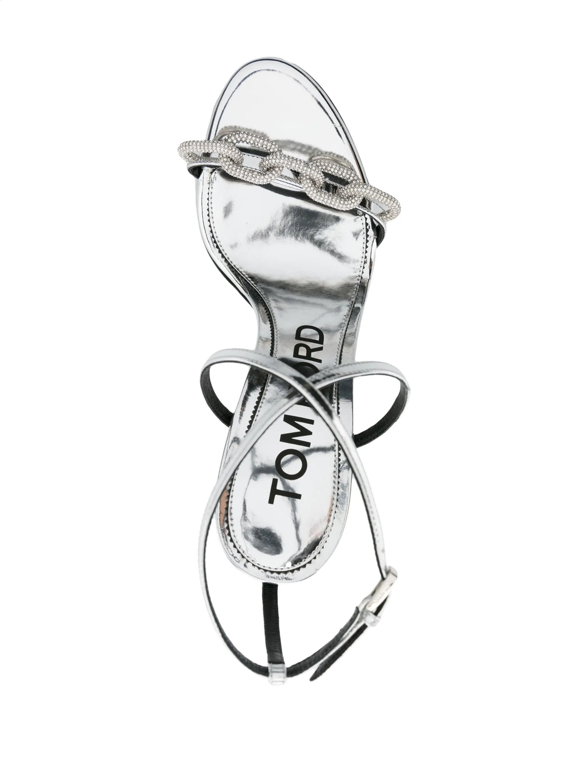 Tom Ford - 105mm Crystal-embellished Sandals - Silver