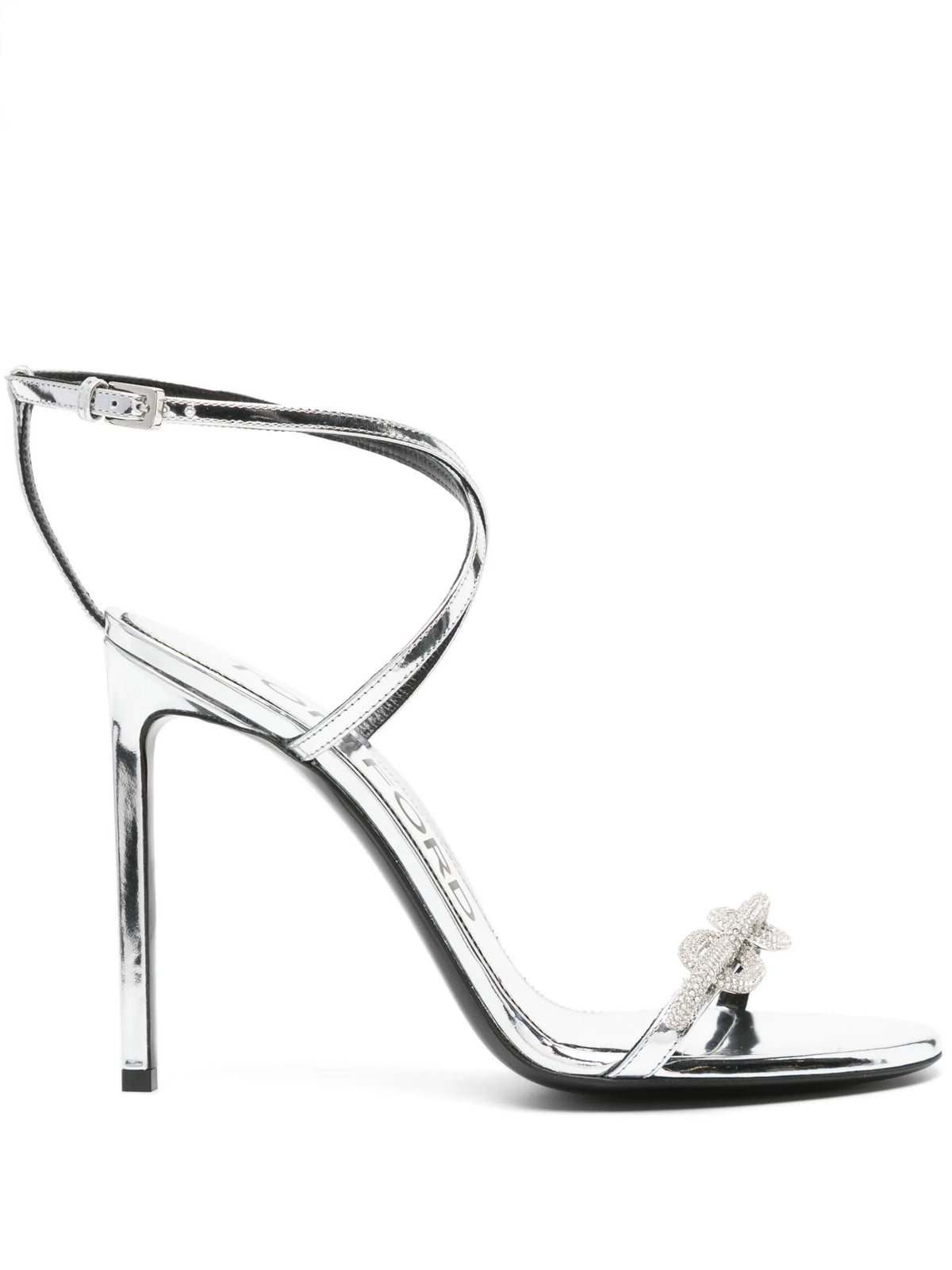Tom Ford - 105mm Crystal-embellished Sandals - Silver